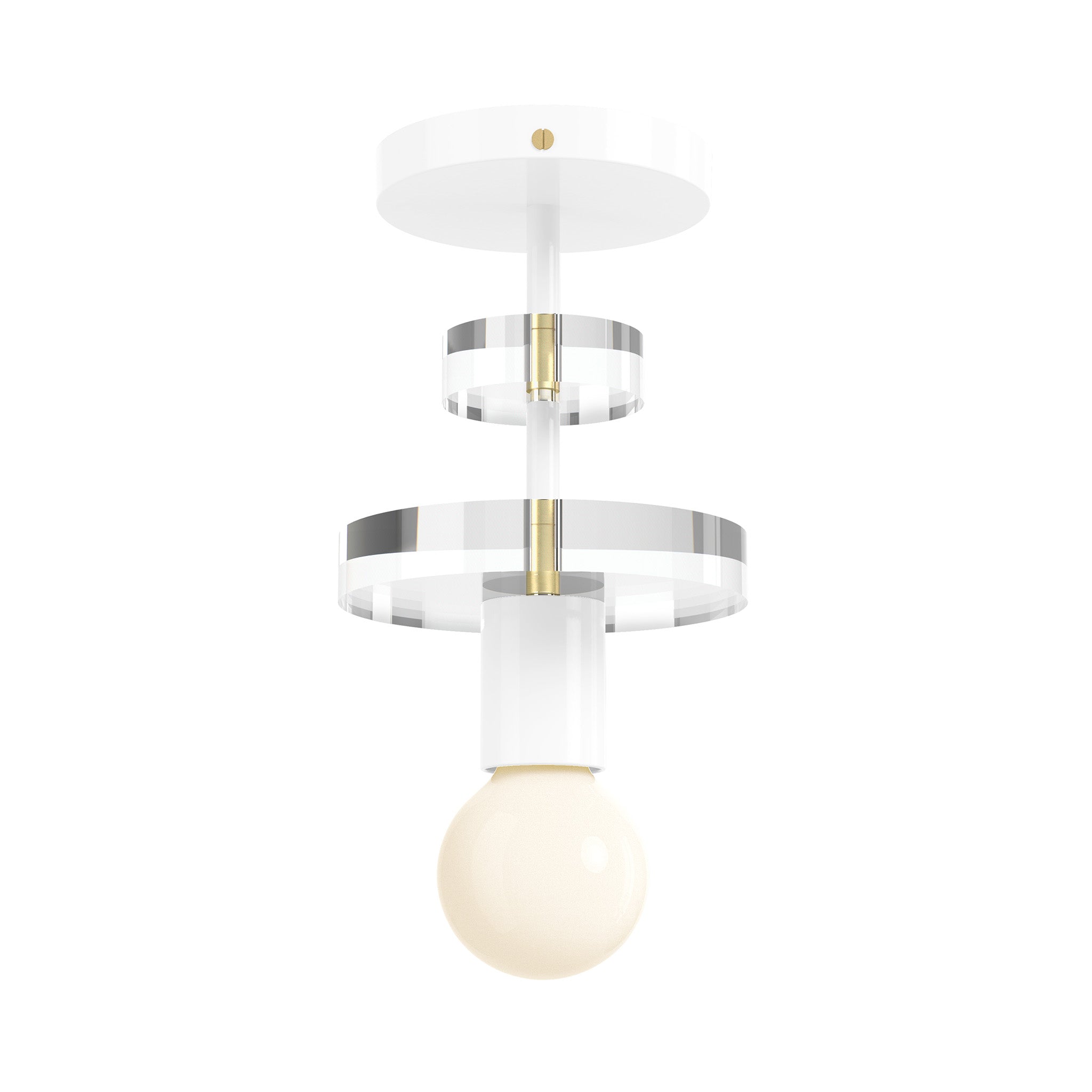 brass white color bling flush mount dutton brown lighting