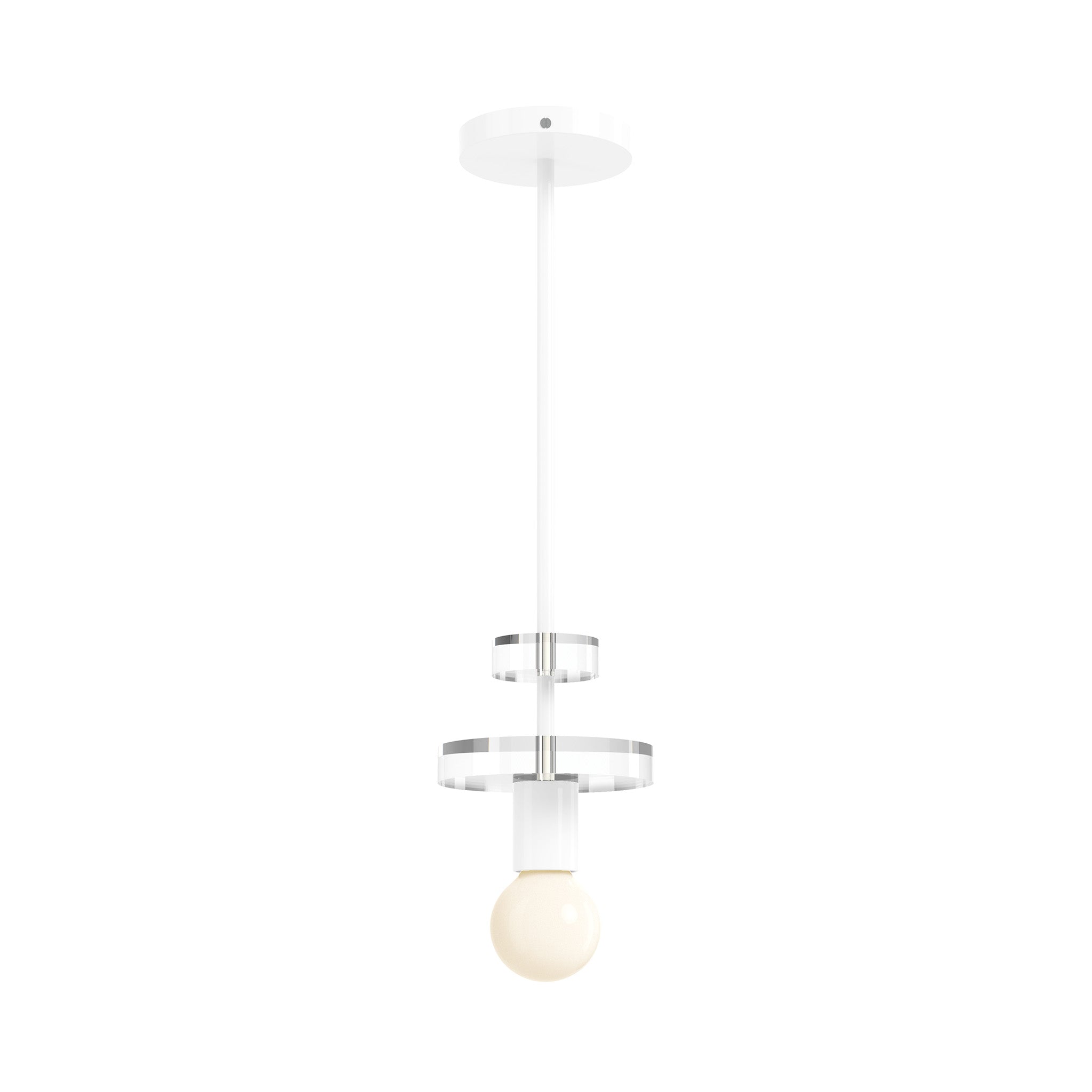 nickel white color bling pendant dutton brown lighting