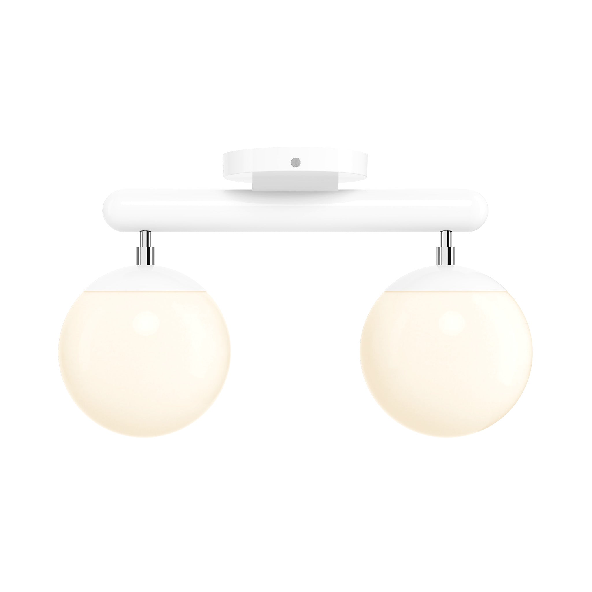 nickel white color icon 2 flush mount dutton brown lighting