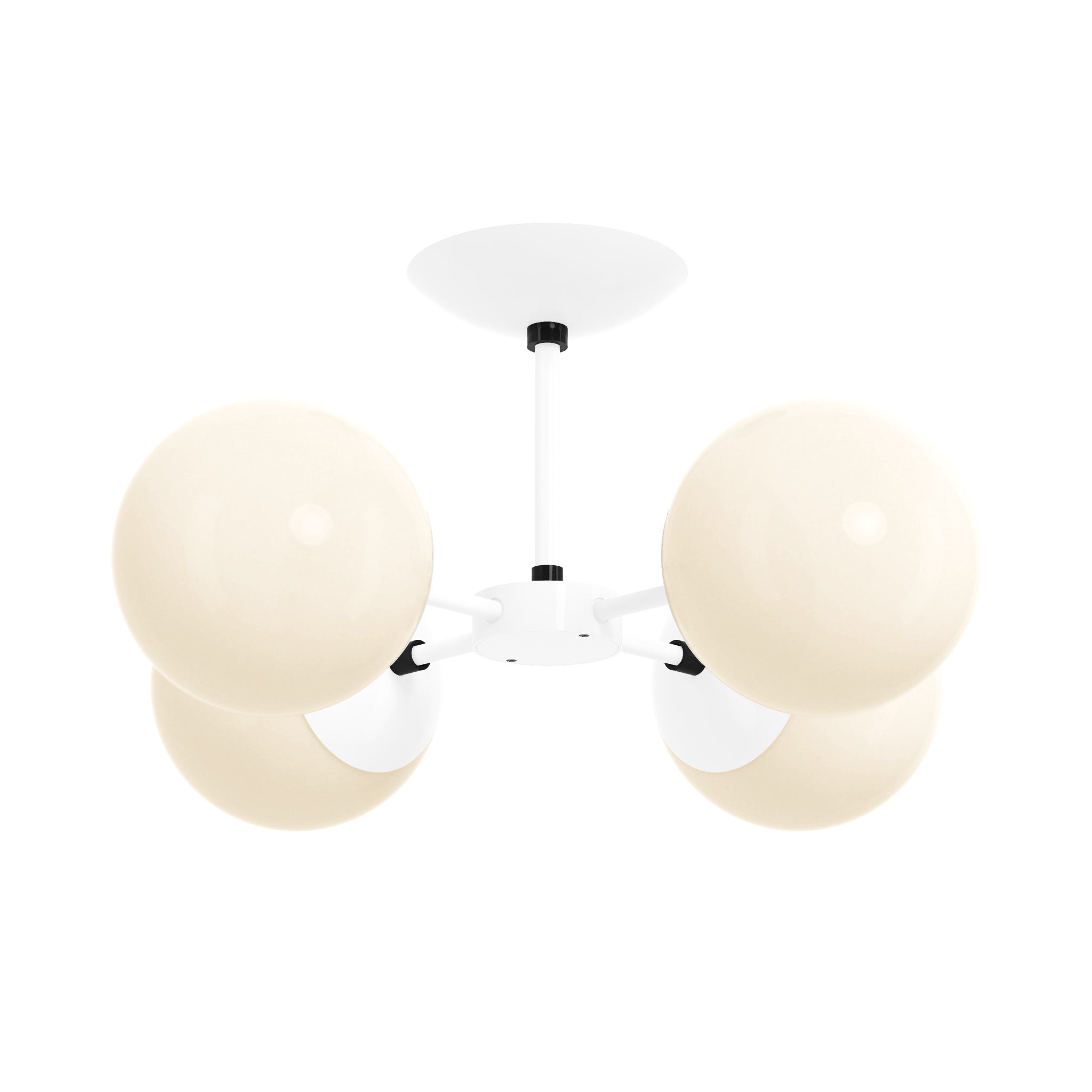 black white color orbi flush mount dutton brown lighting