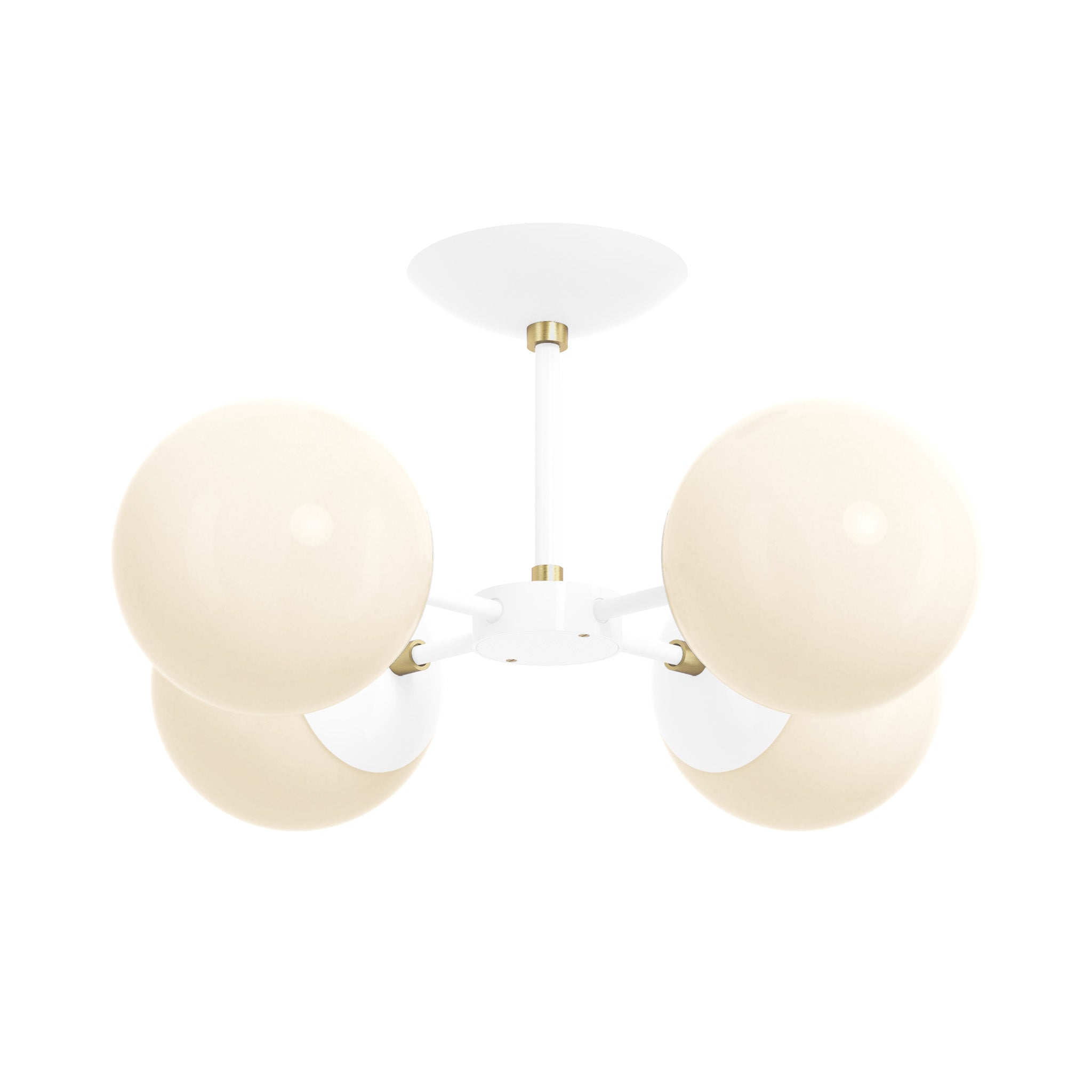 brass white color orbi flush mount dutton brown lighting