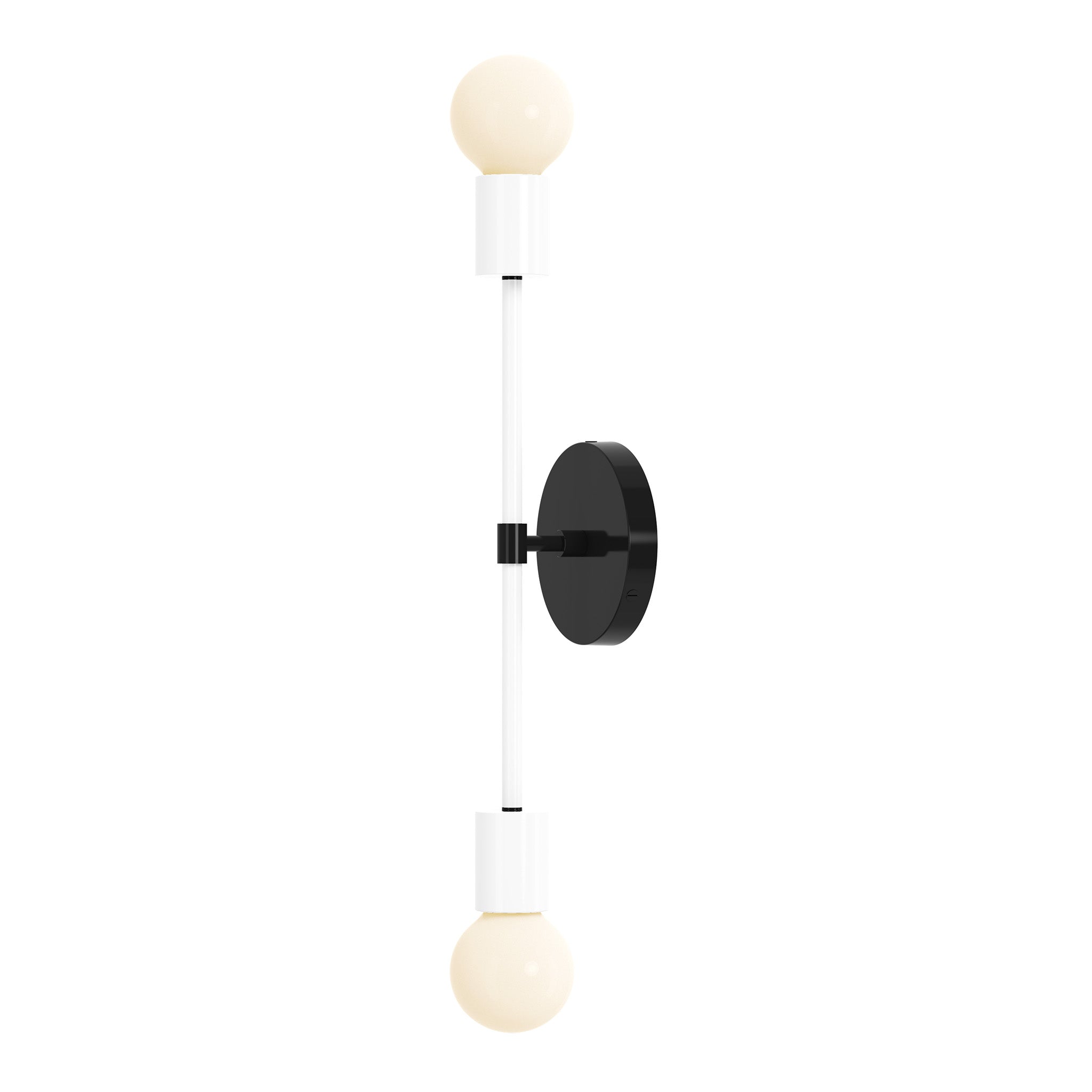 black white color scepter sconce 18" dutton brown lighting