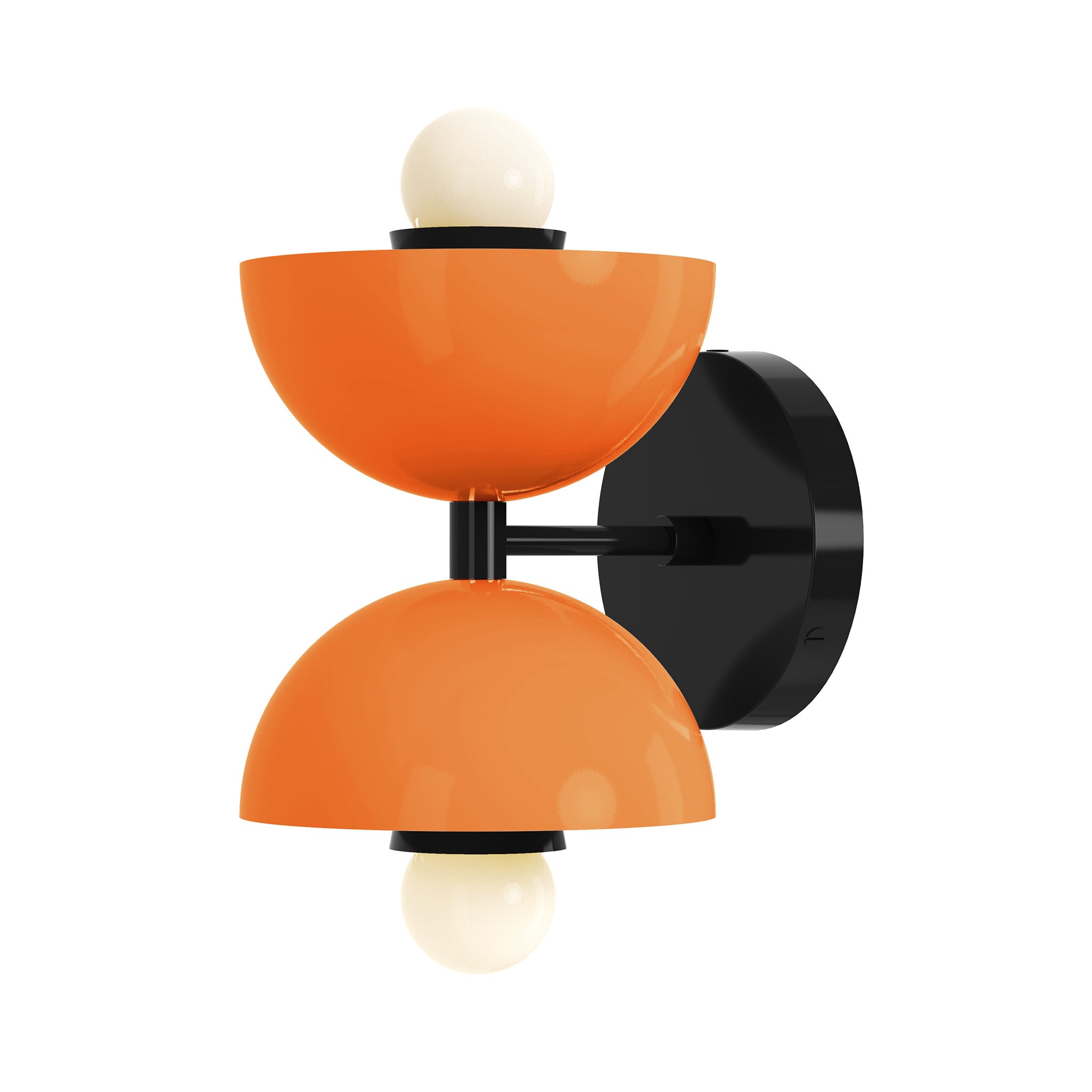 black orange color amigo sconce dutton brown lighting