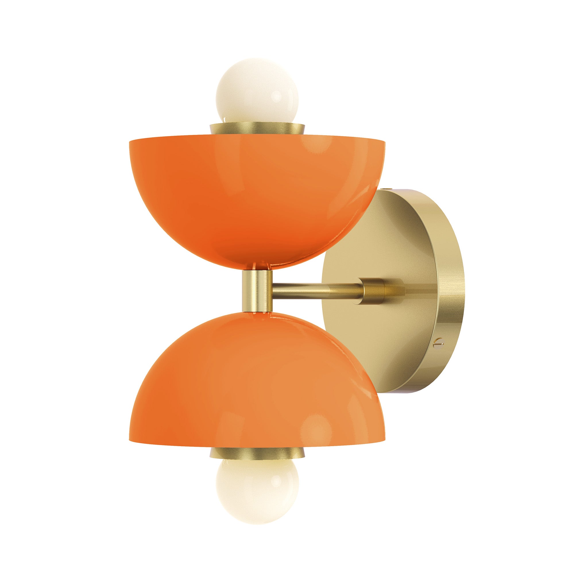 brass orange color amigo sconce dutton brown lighting