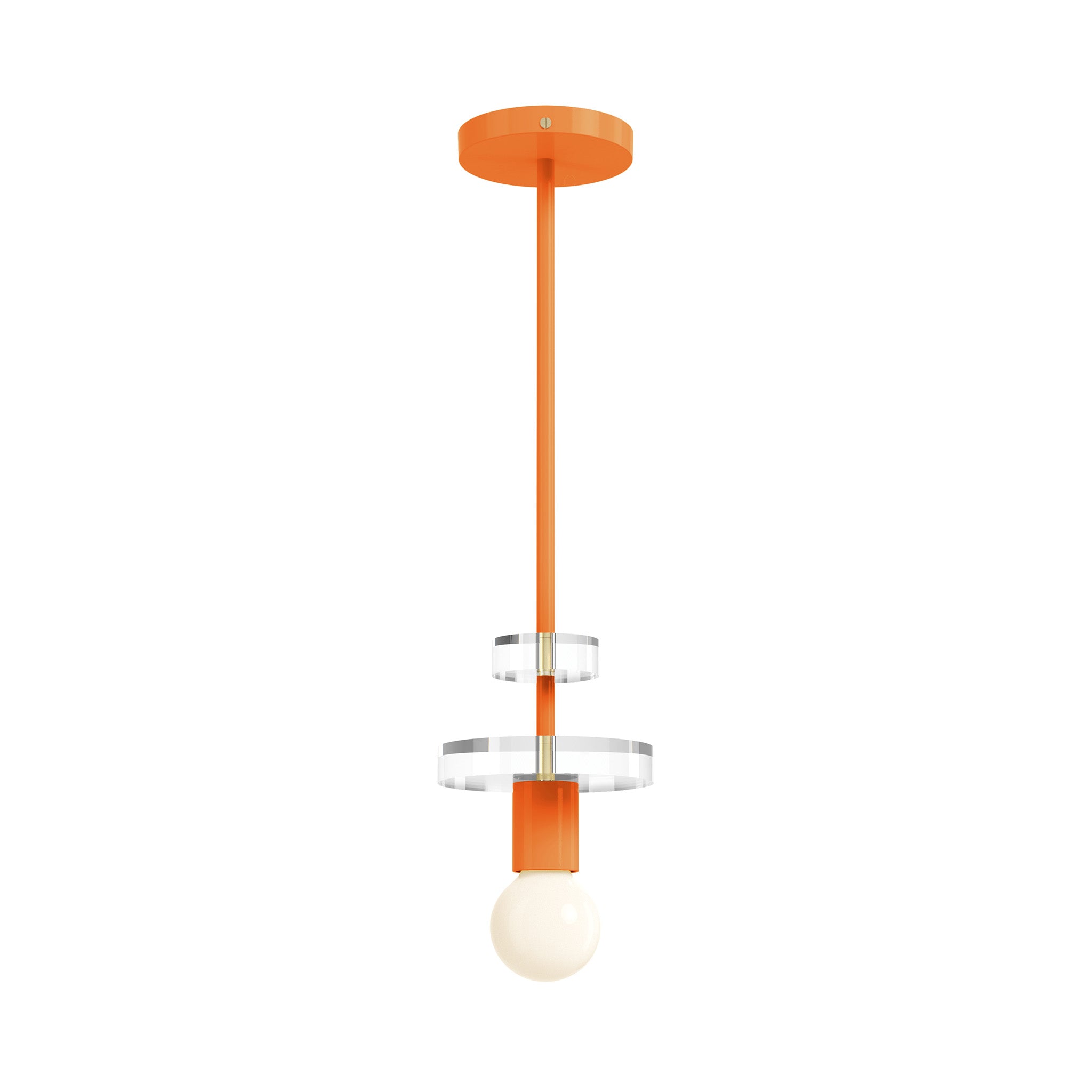 brass orange color bling pendant dutton brown lighting