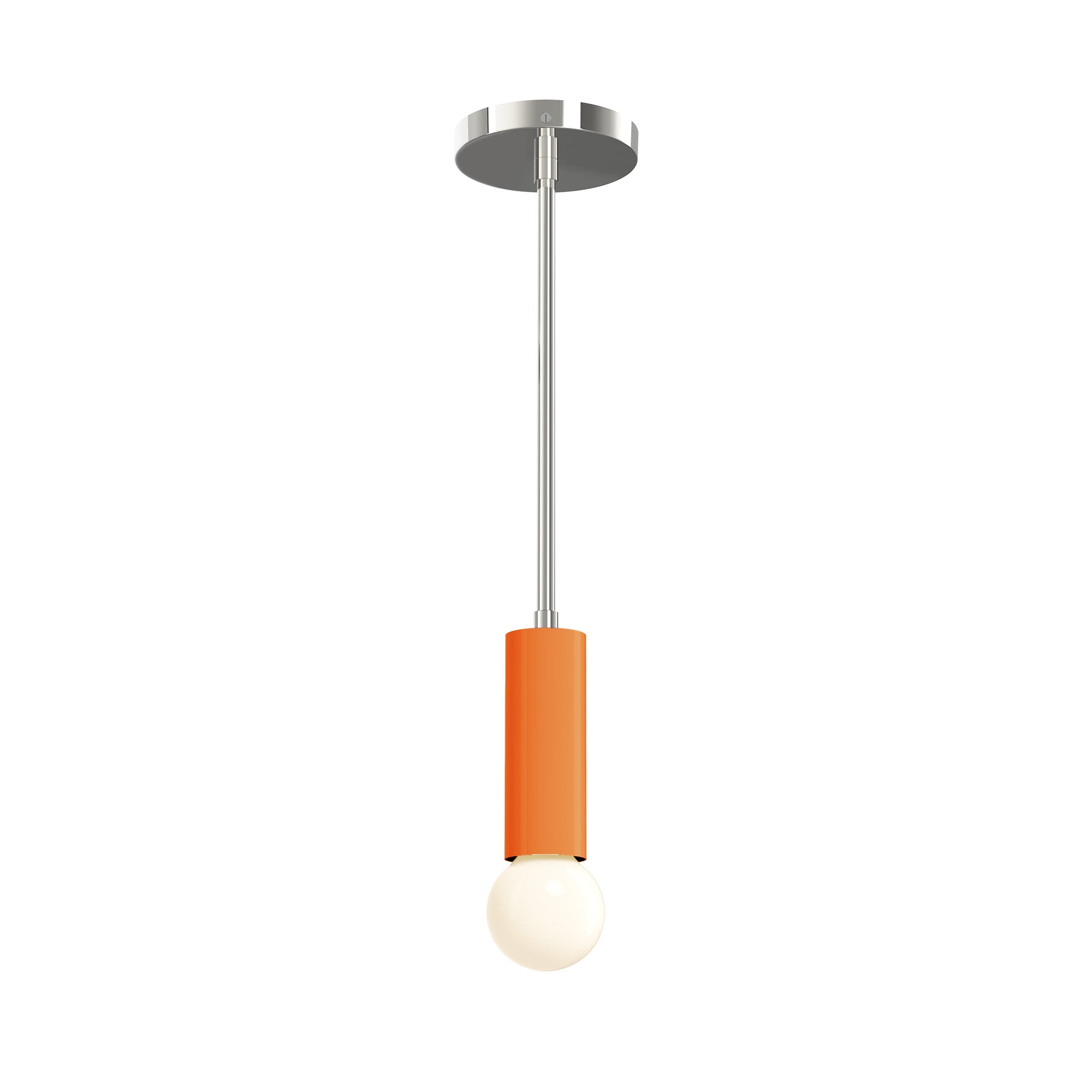 nickel orange color eureka pendant dutton brown lighting