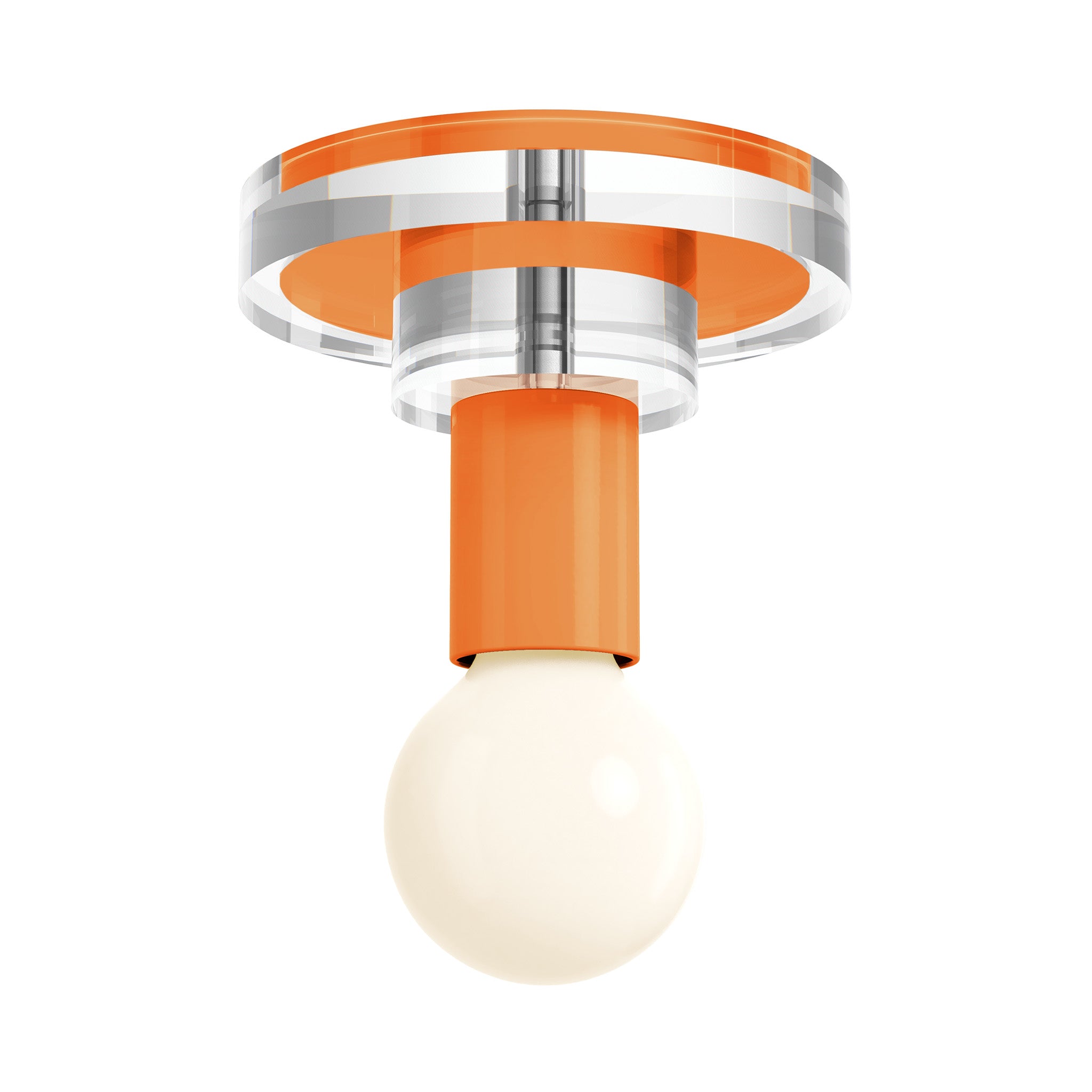 orange color lepore flush mount dutton brown lighting