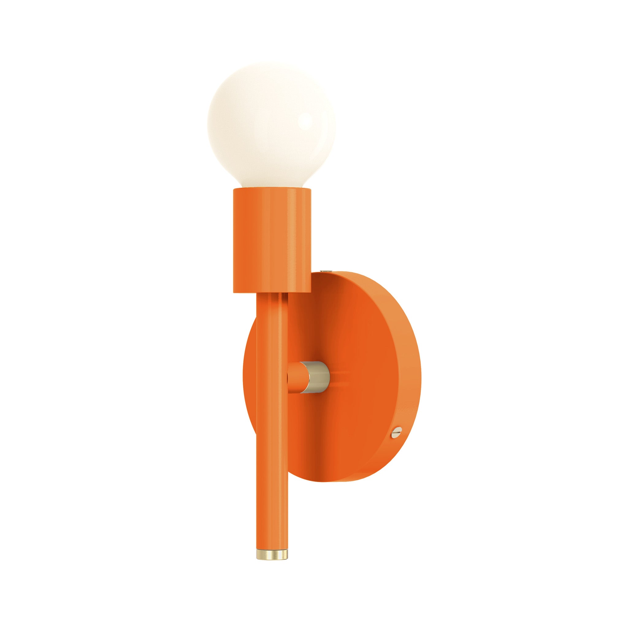 brass orange color major sconce 9" dutton brown lighting