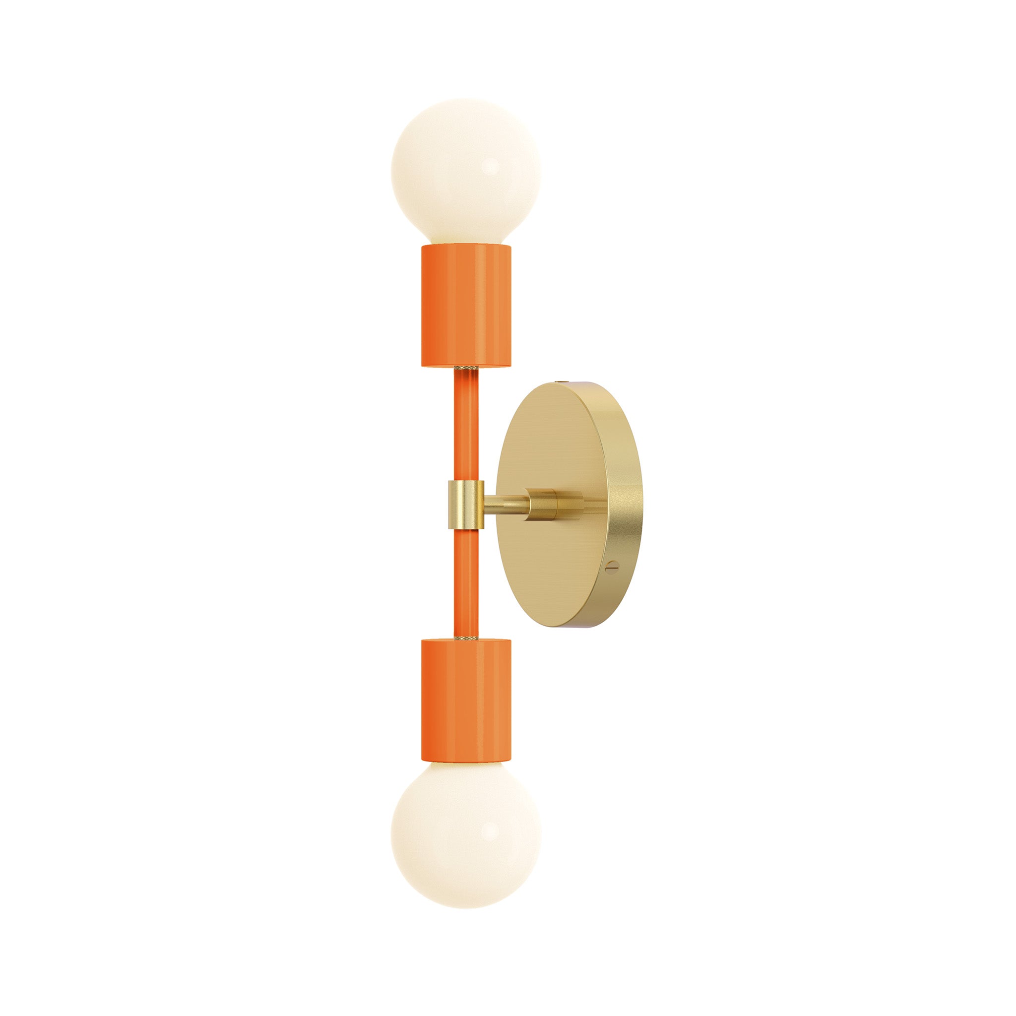 Brass and orange color Scepter sconce 10" Dutton Brown lighting