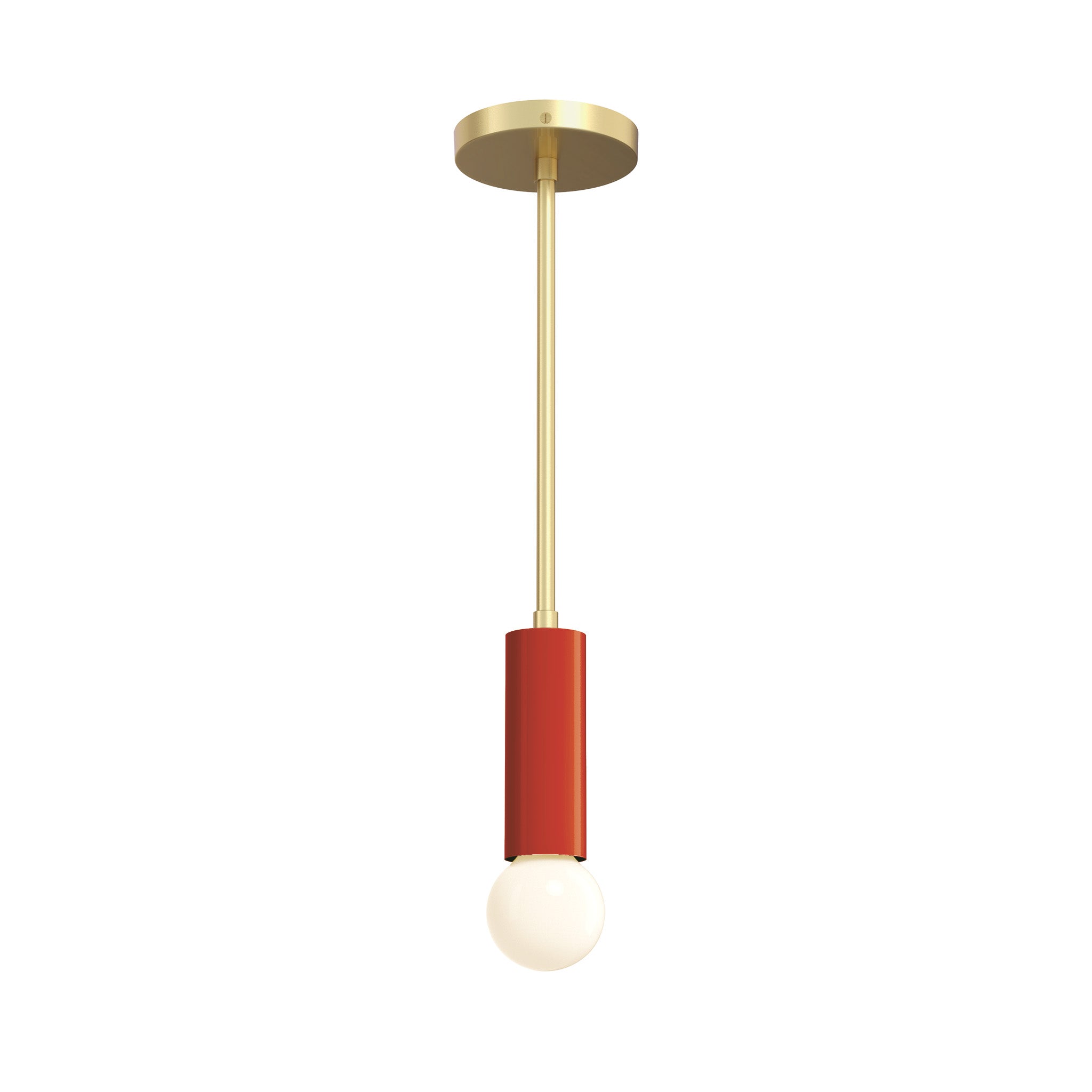 brass riding hood red color eureka pendant dutton brown lighting