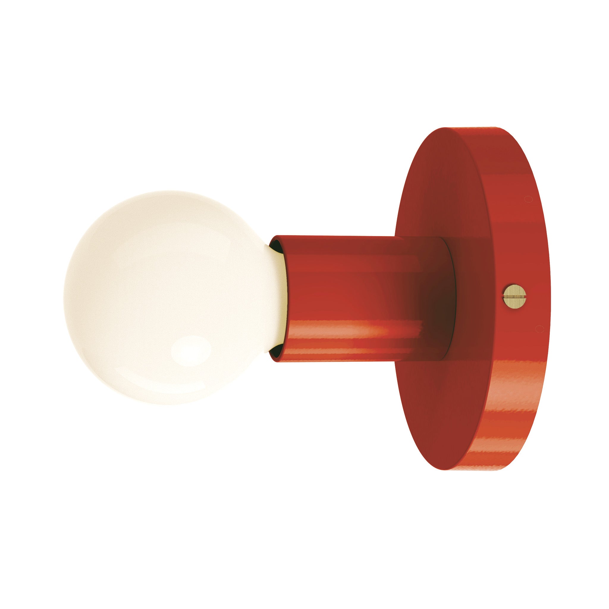 brass riding hood red color twink sconce dutton brown lighting