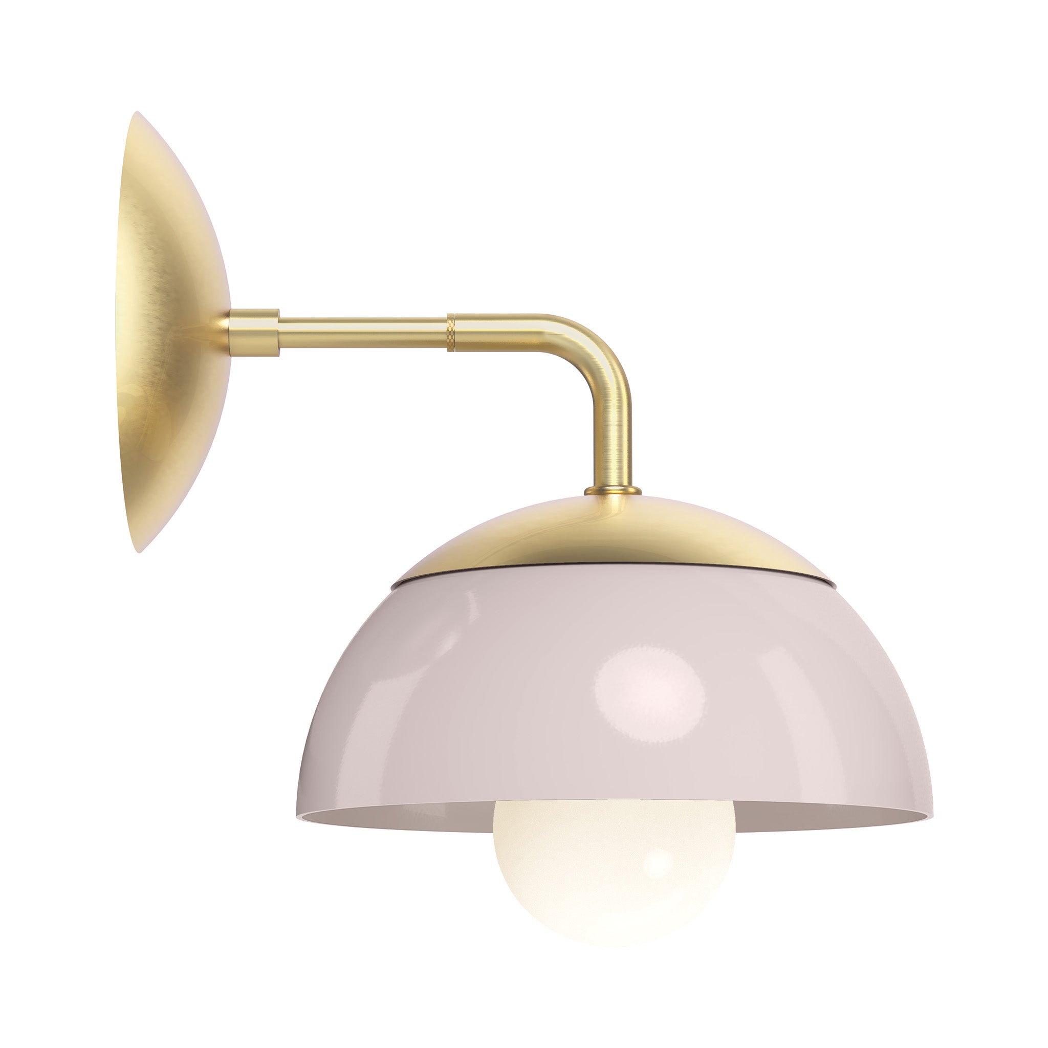 brass barely color cadbury sconce 8" dutton brown lighting