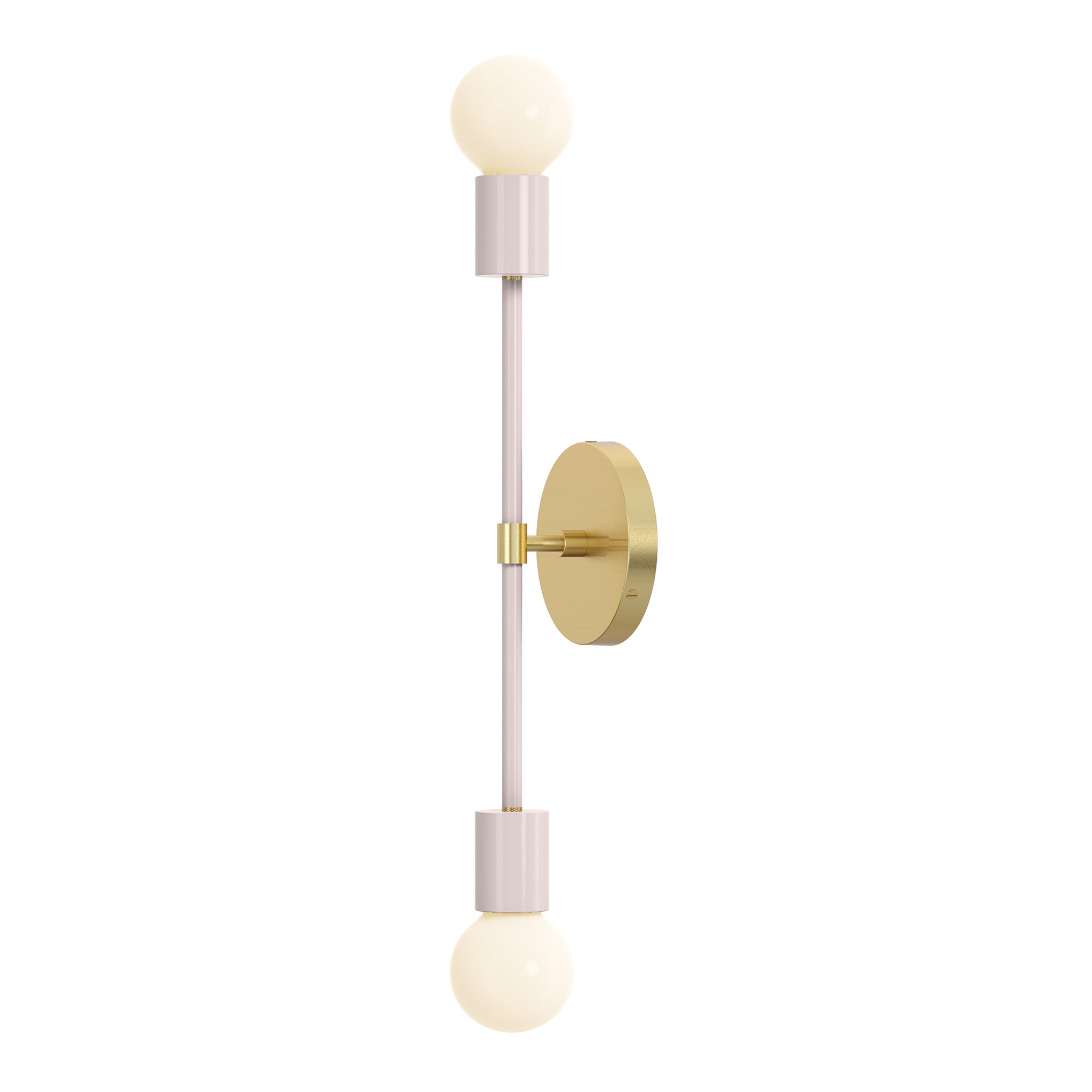 brass barely color scepter sconce 18" dutton brown lighting