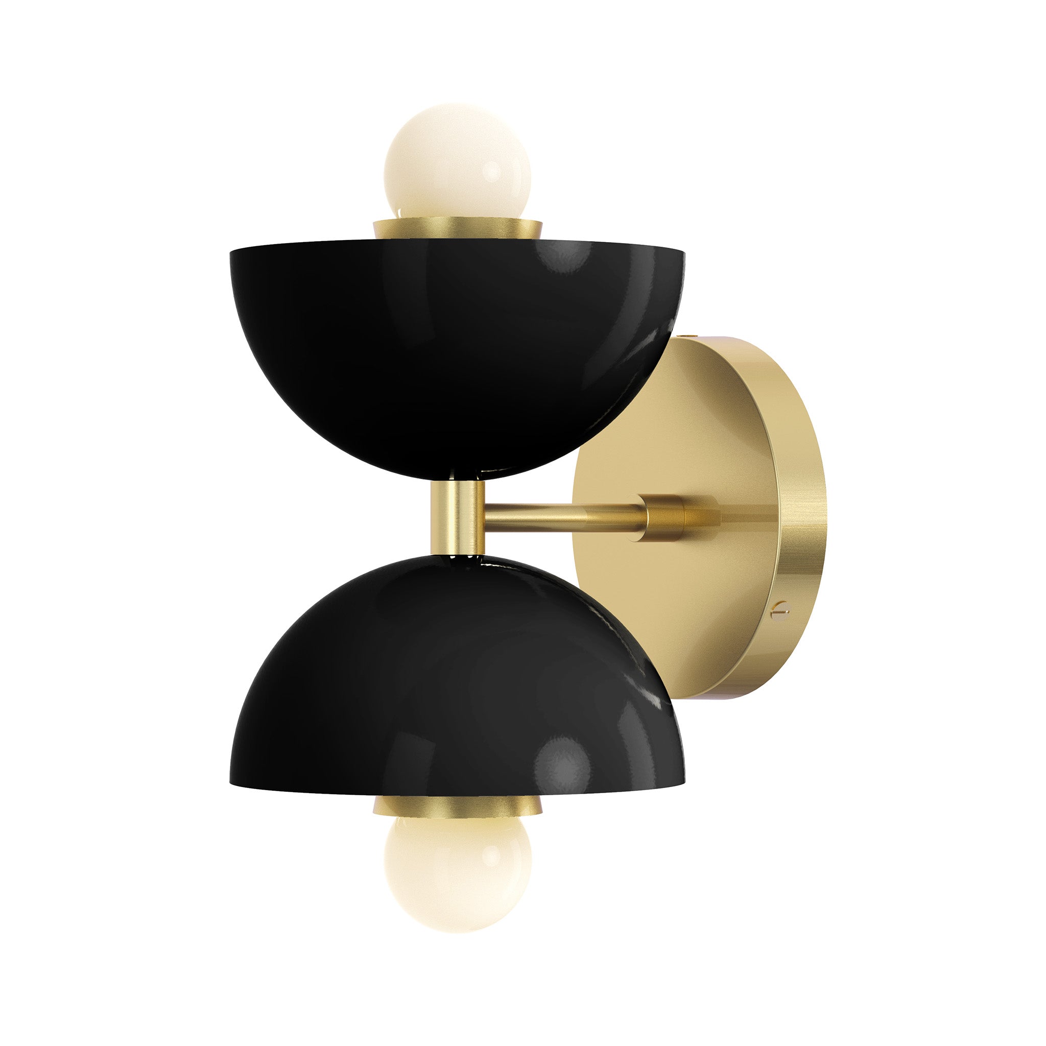 brass black color amigo sconce dutton brown lighting