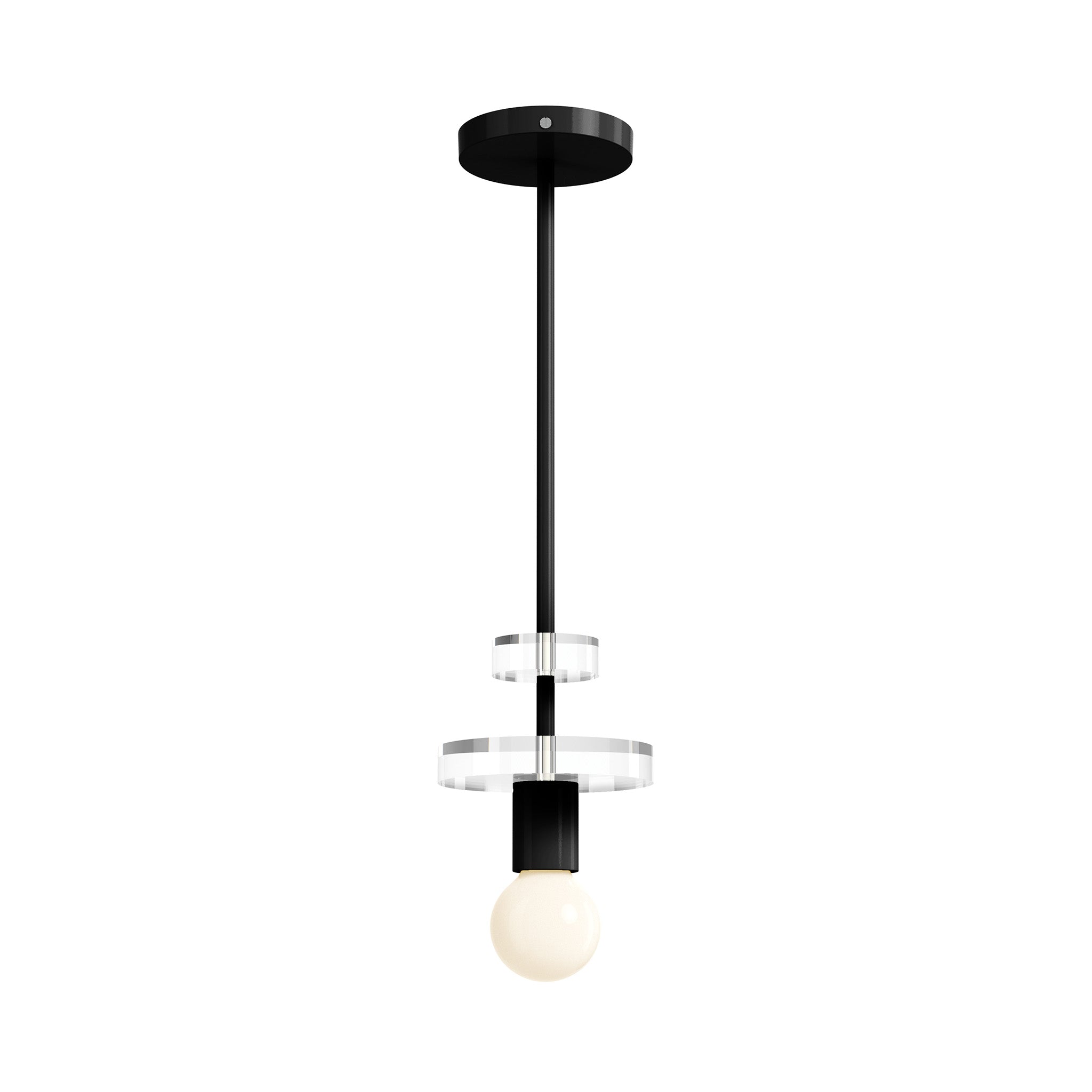 nickel black color bling pendant dutton brown lighting