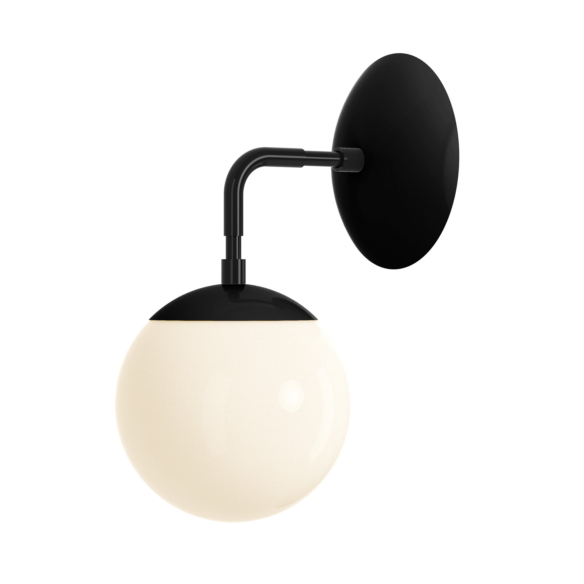 black cap sconce 6" dutton brown lighting