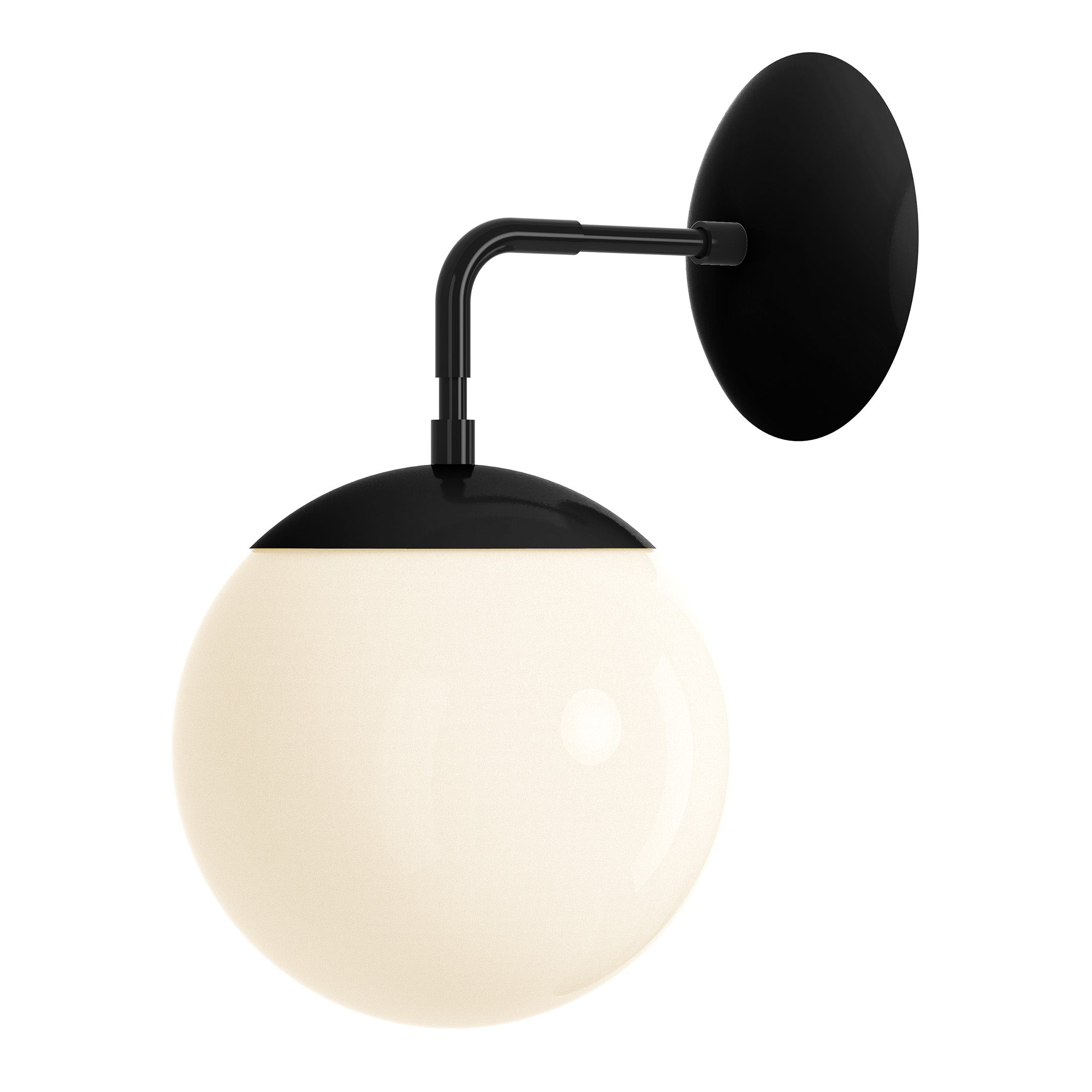 black black color cap sconce 8" dutton brown lighting