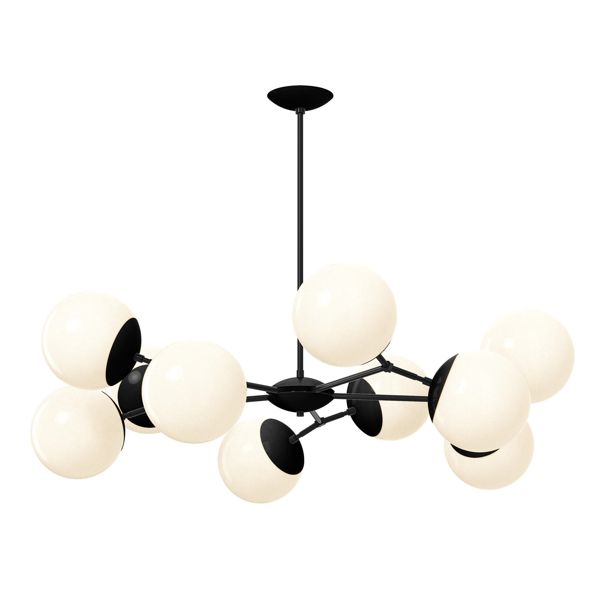 black Crown chandelier 46" Dutton Brown lighting