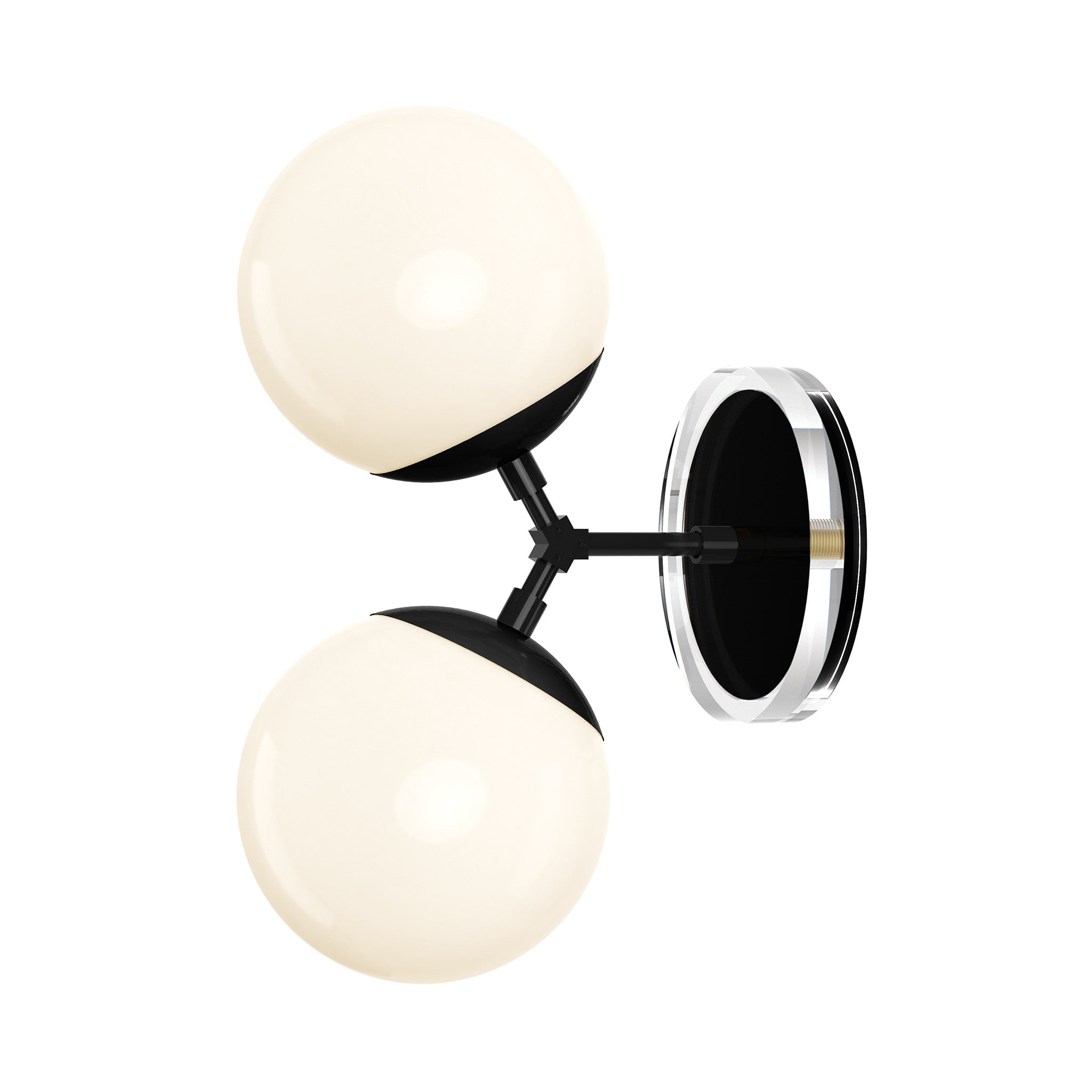 black visage sconce 6" dutton brown lighting