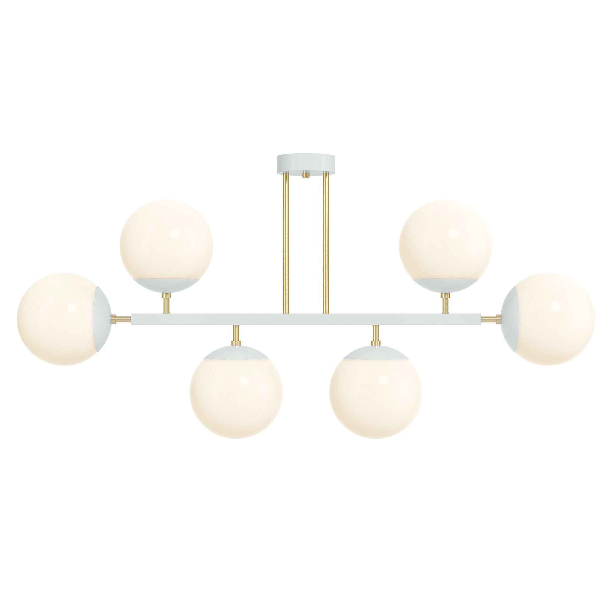 brass and chalk Color Big Axia Globe Chandelier 50" Dutton Brown lighting