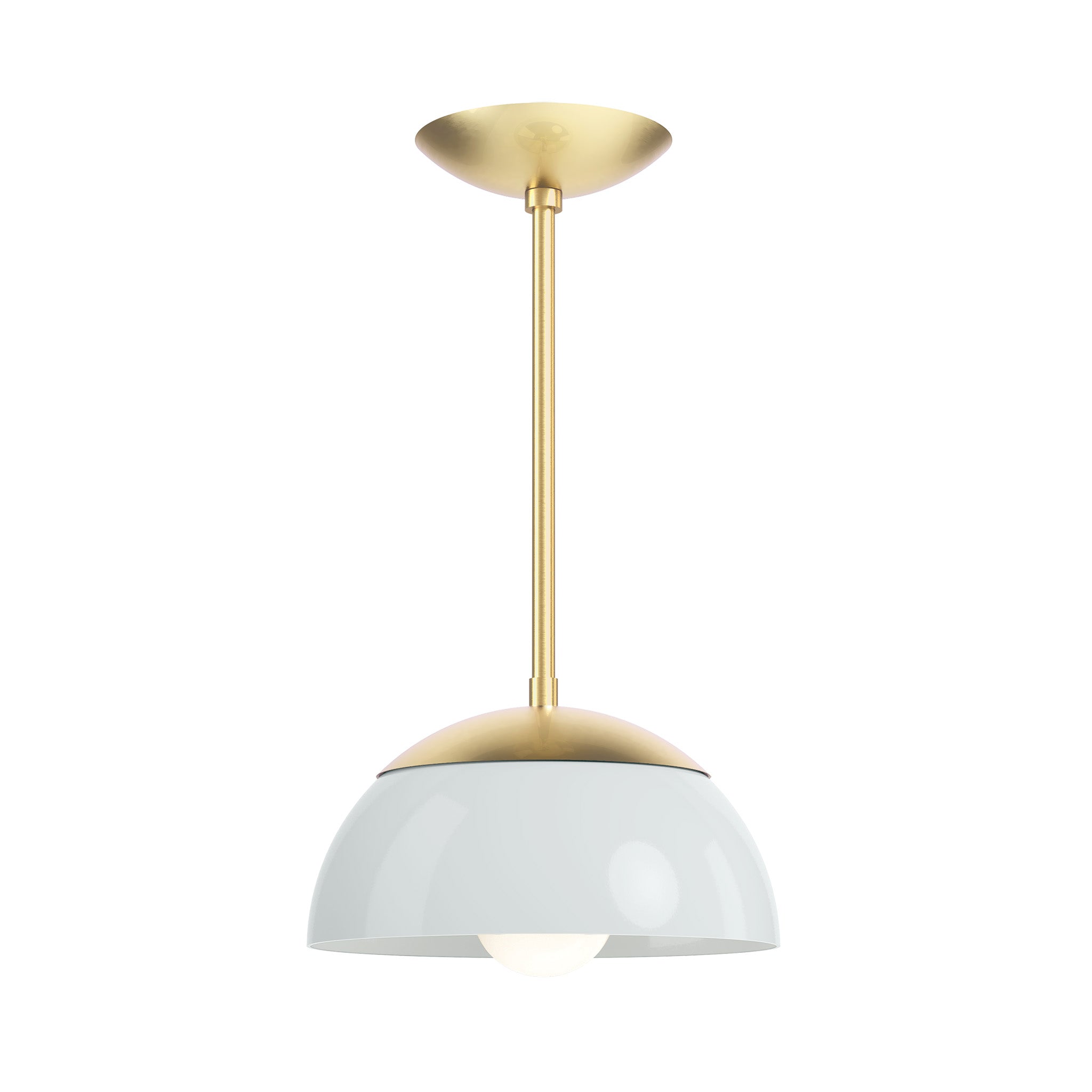 brass chalk color cadbury pendant 10" dutton brown lighting  