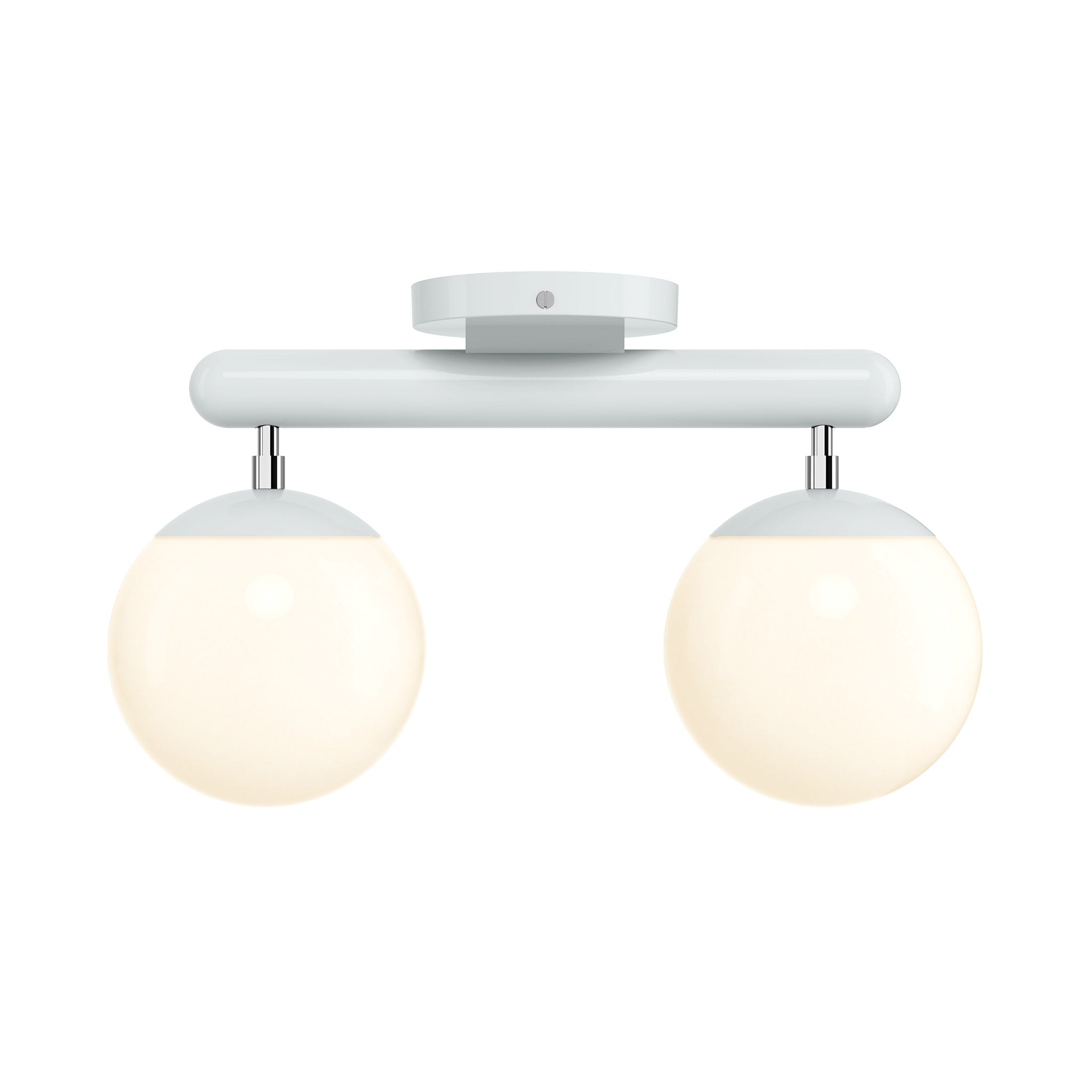 nickel chalk color icon 2 flush mount dutton brown lighting