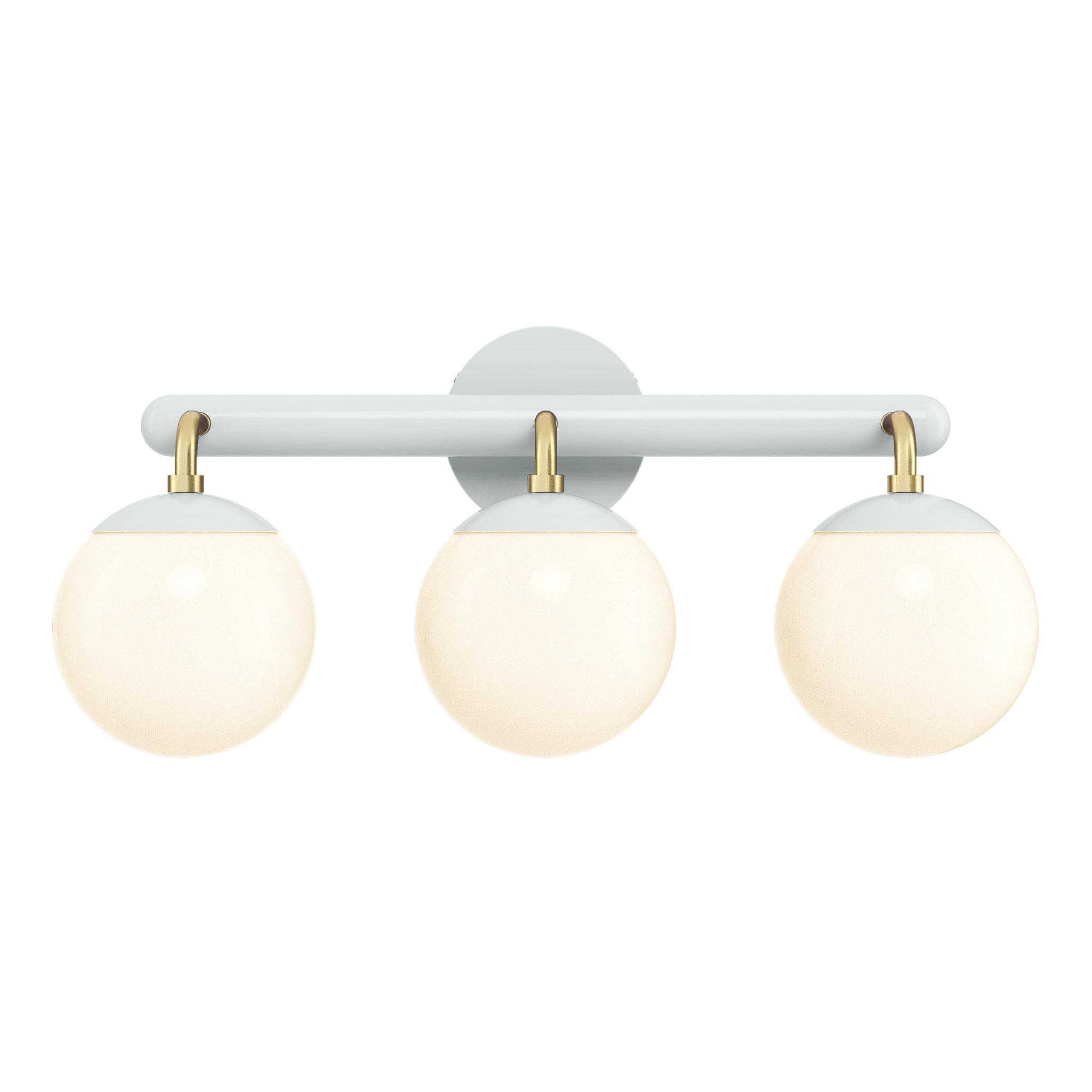 Brass and Chalk color Legend 3 sconce Dutton Brown lighting