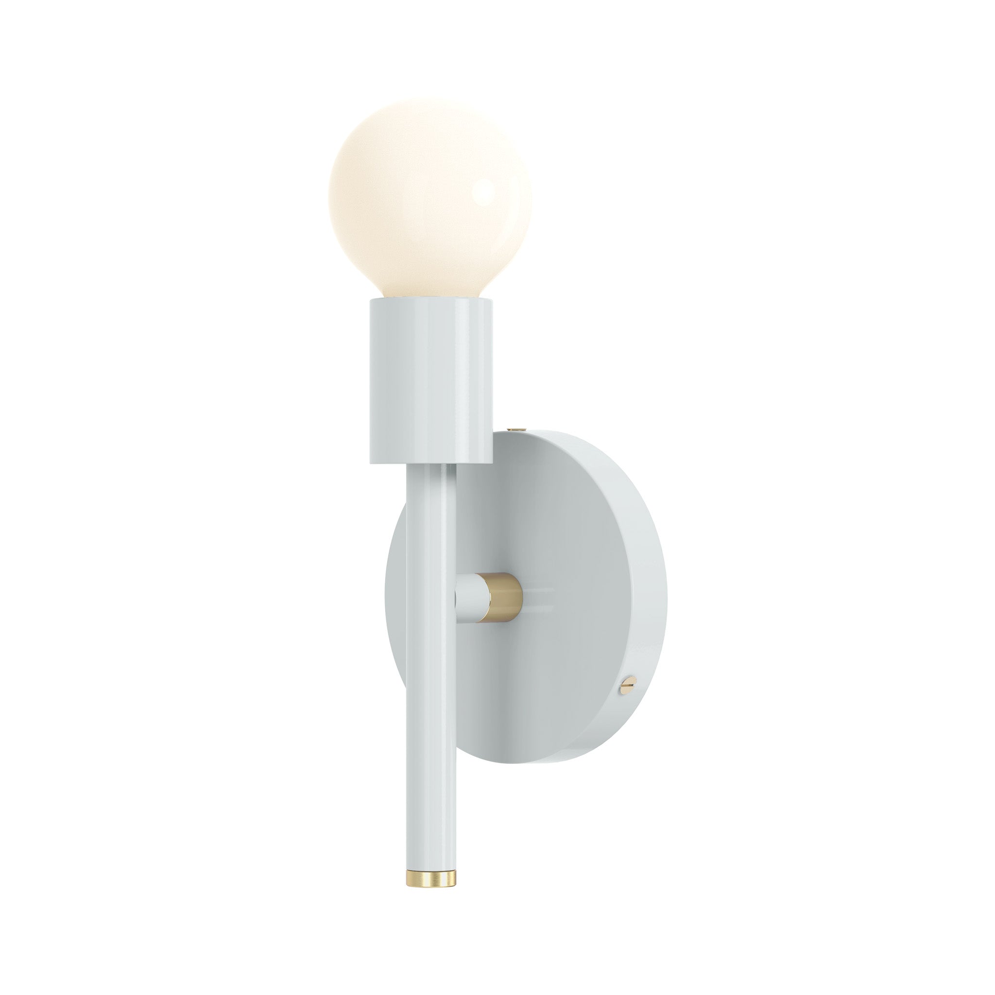 brass chalk color major sconce 9" dutton brown lighting