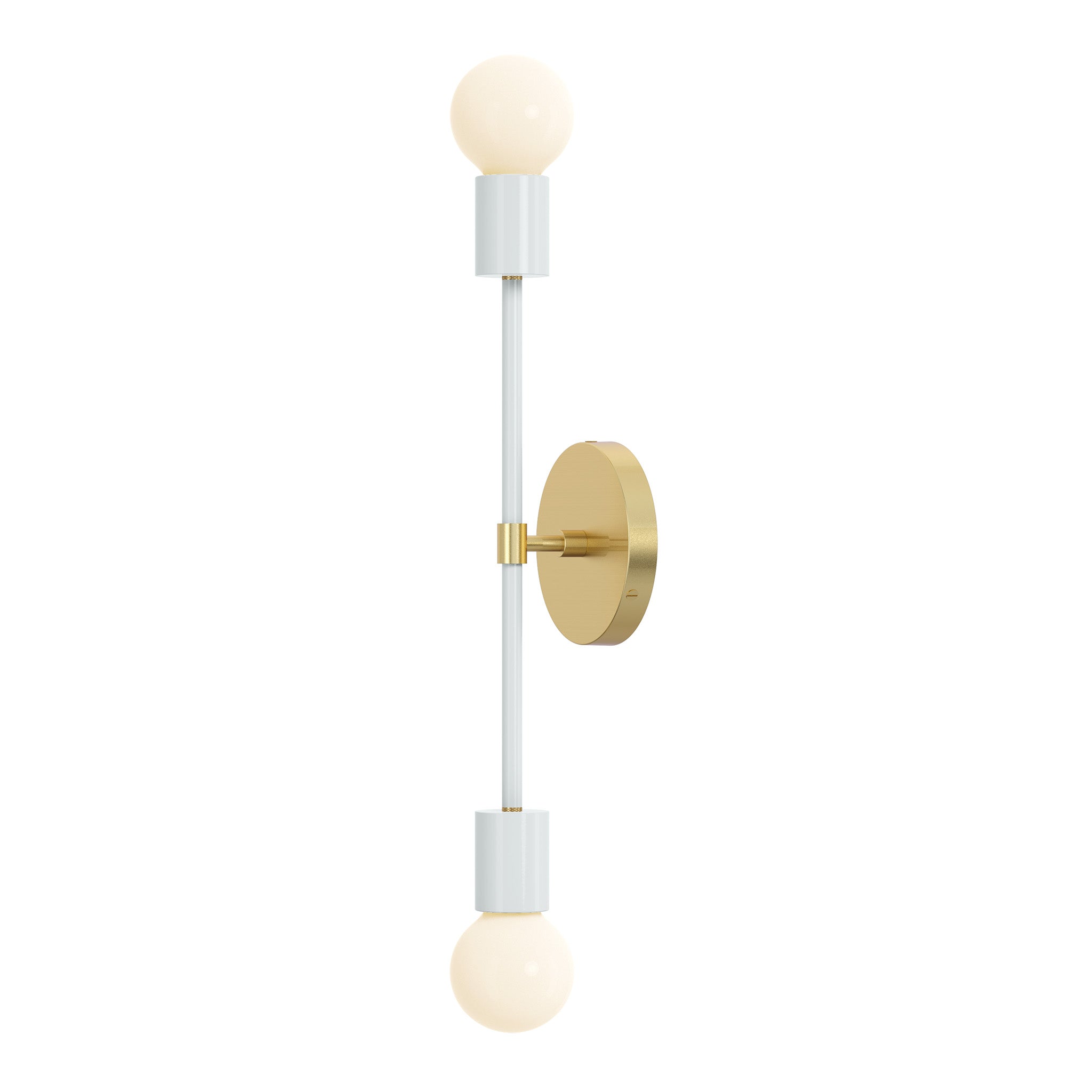 brass chalk color scepter sconce 18" dutton brown lighting