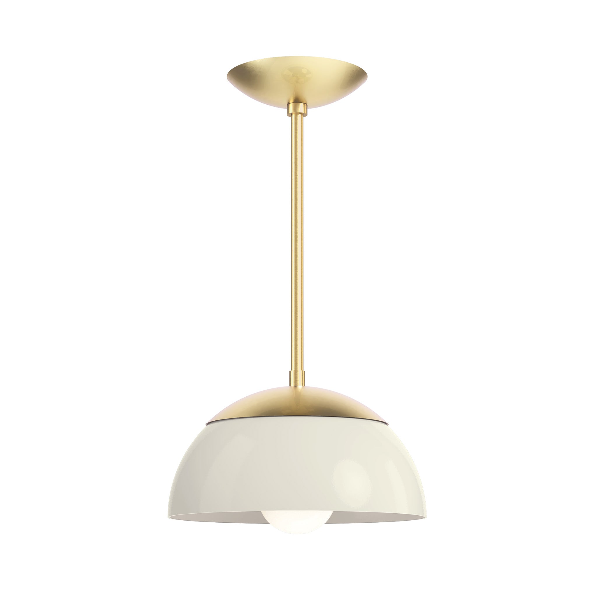 brass bone color cadbury pendant 10" dutton brown lighting  