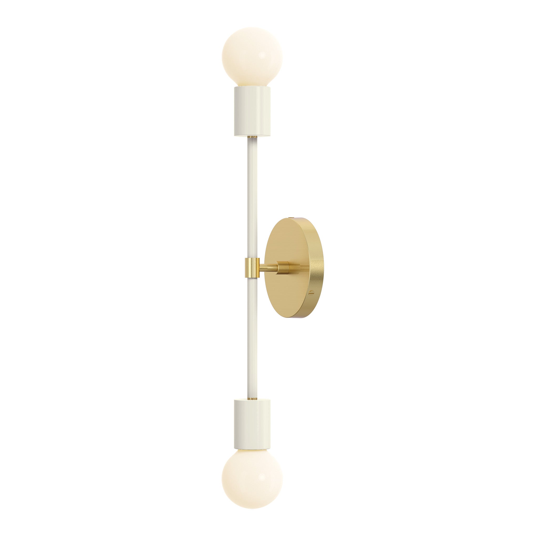 brass bone color scepter sconce 18" dutton brown lighting