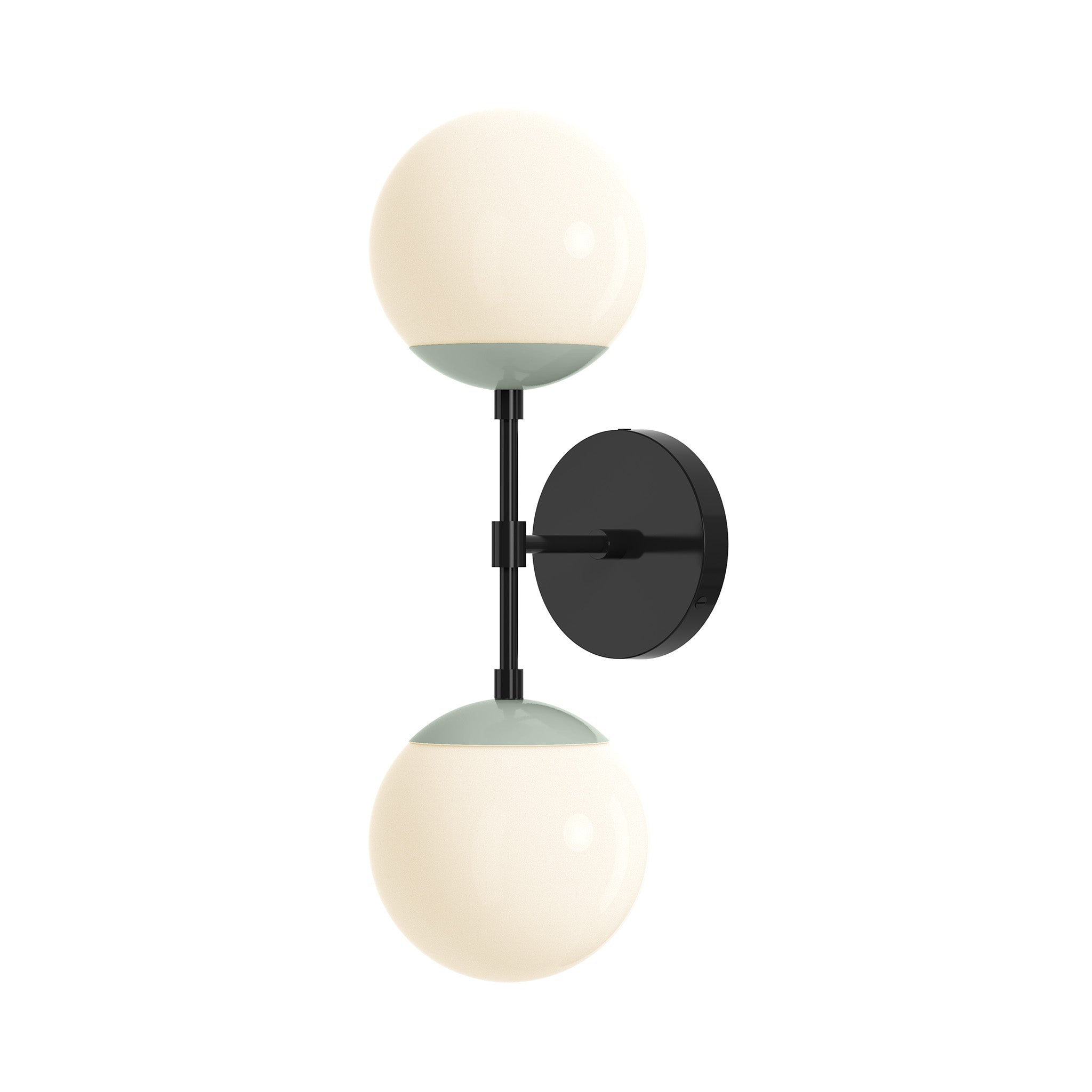 black spa color cap double sconce 6" dutton brown lighting