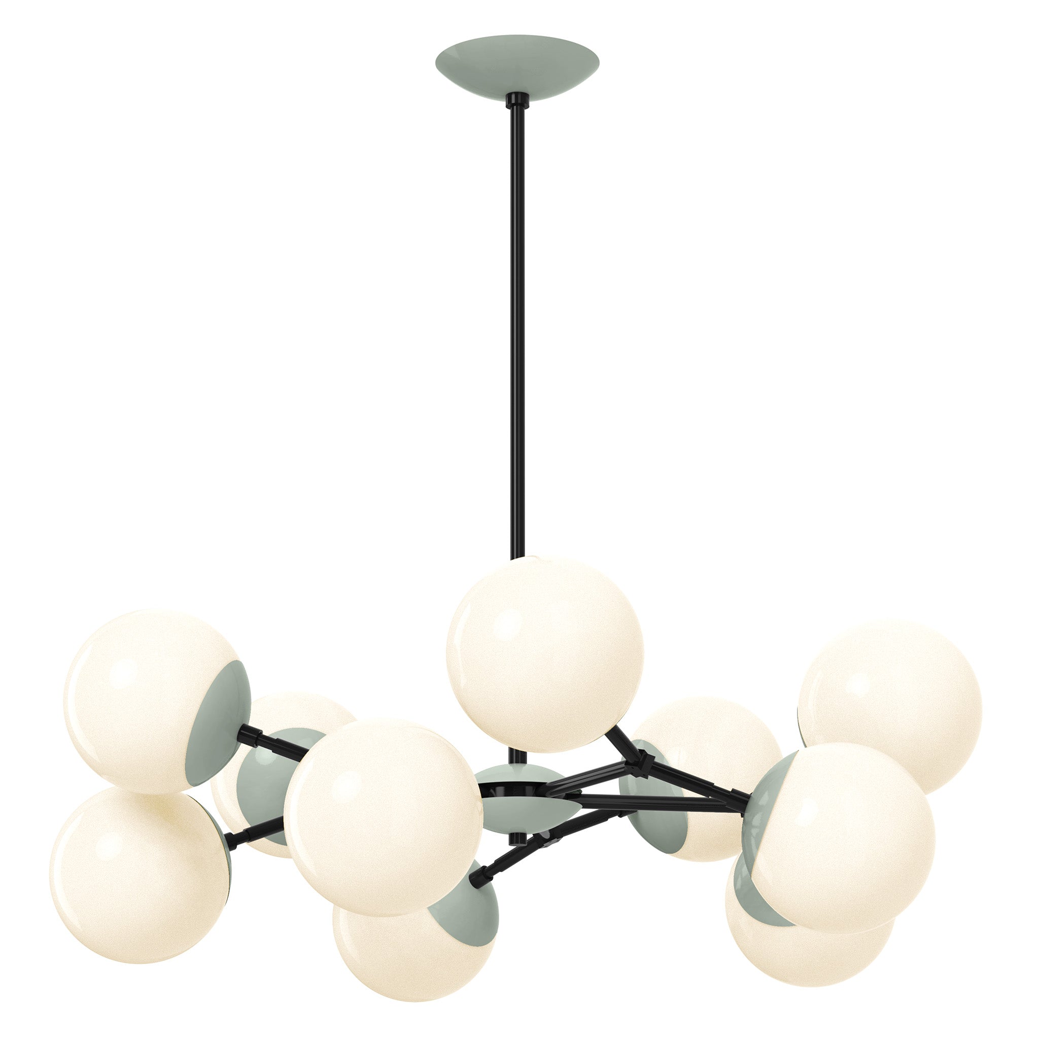 black spa color crown chandelier 32" dutton brown lighting