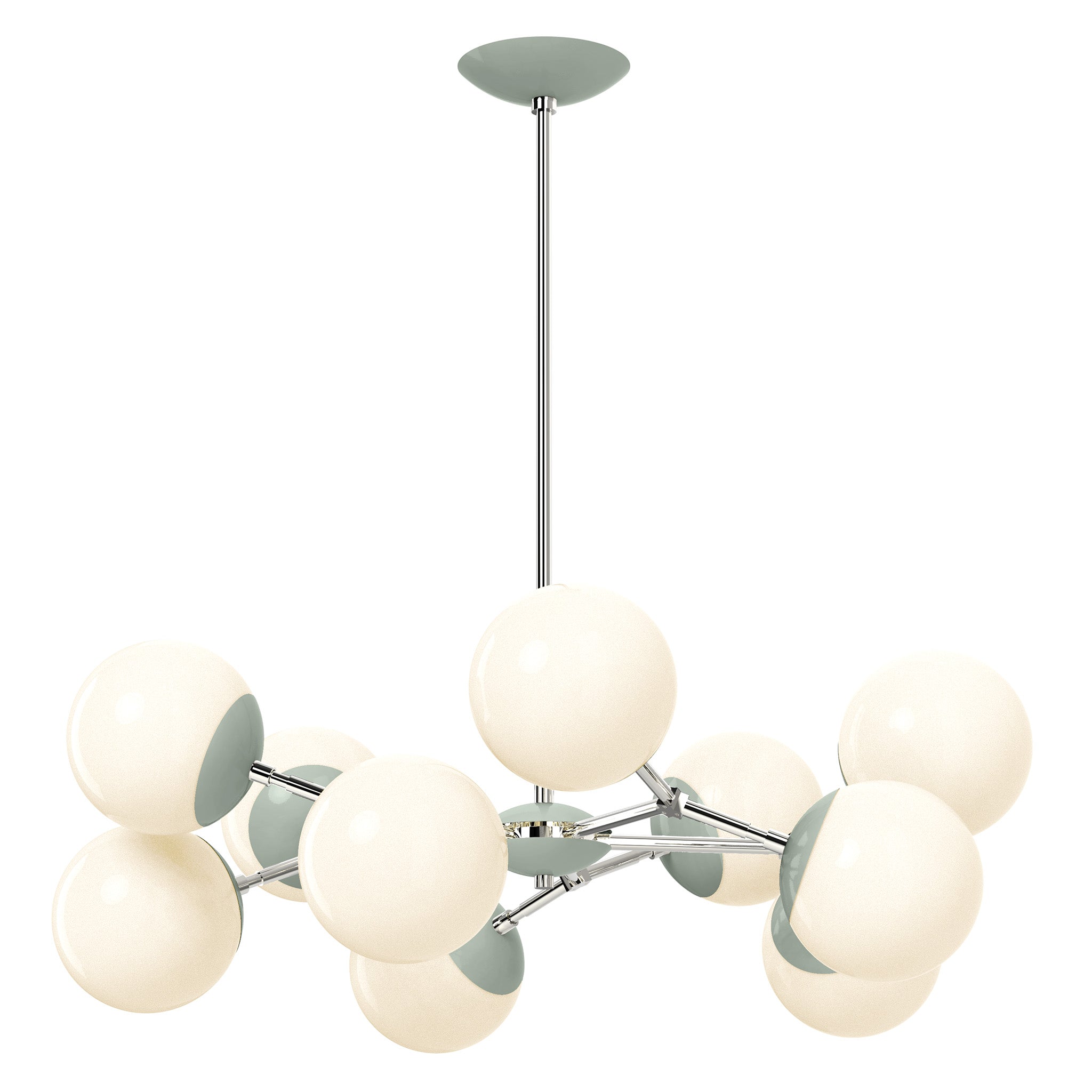 nickel spa color crown chandelier 32" dutton brown lighting