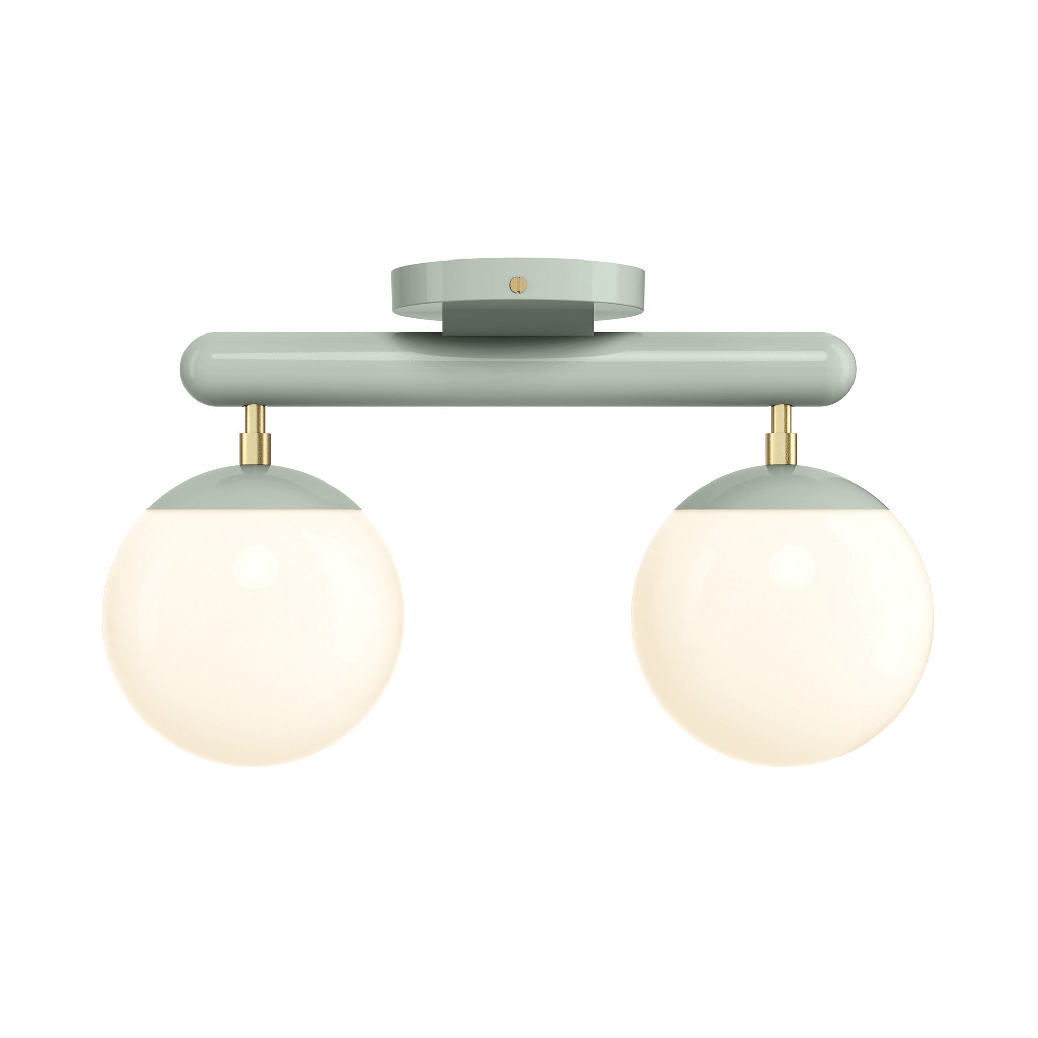 brass spa color icon 2 flush mount dutton brown lighting