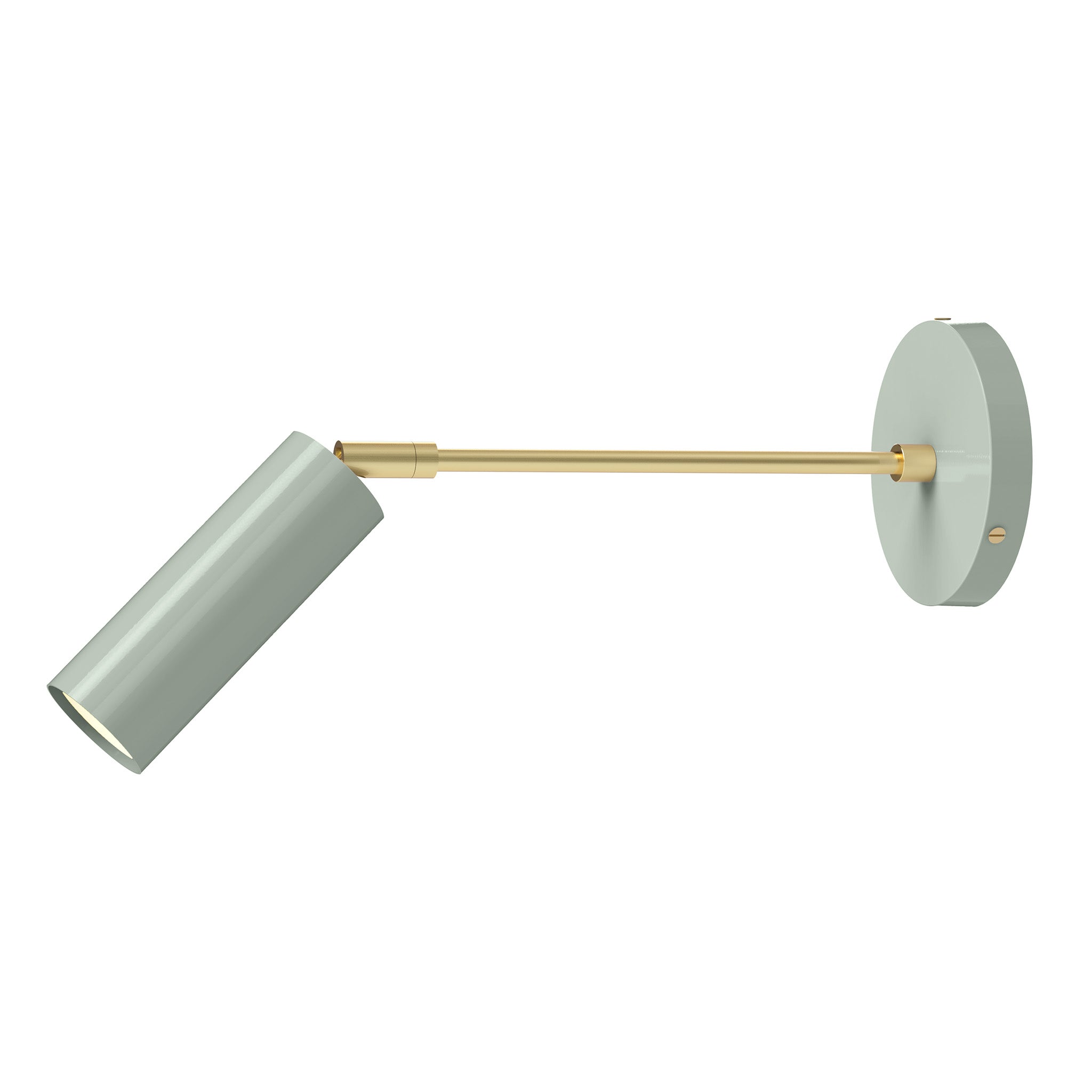 Brass and spa color Reader sconce 10" arm Dutton Brown lighting