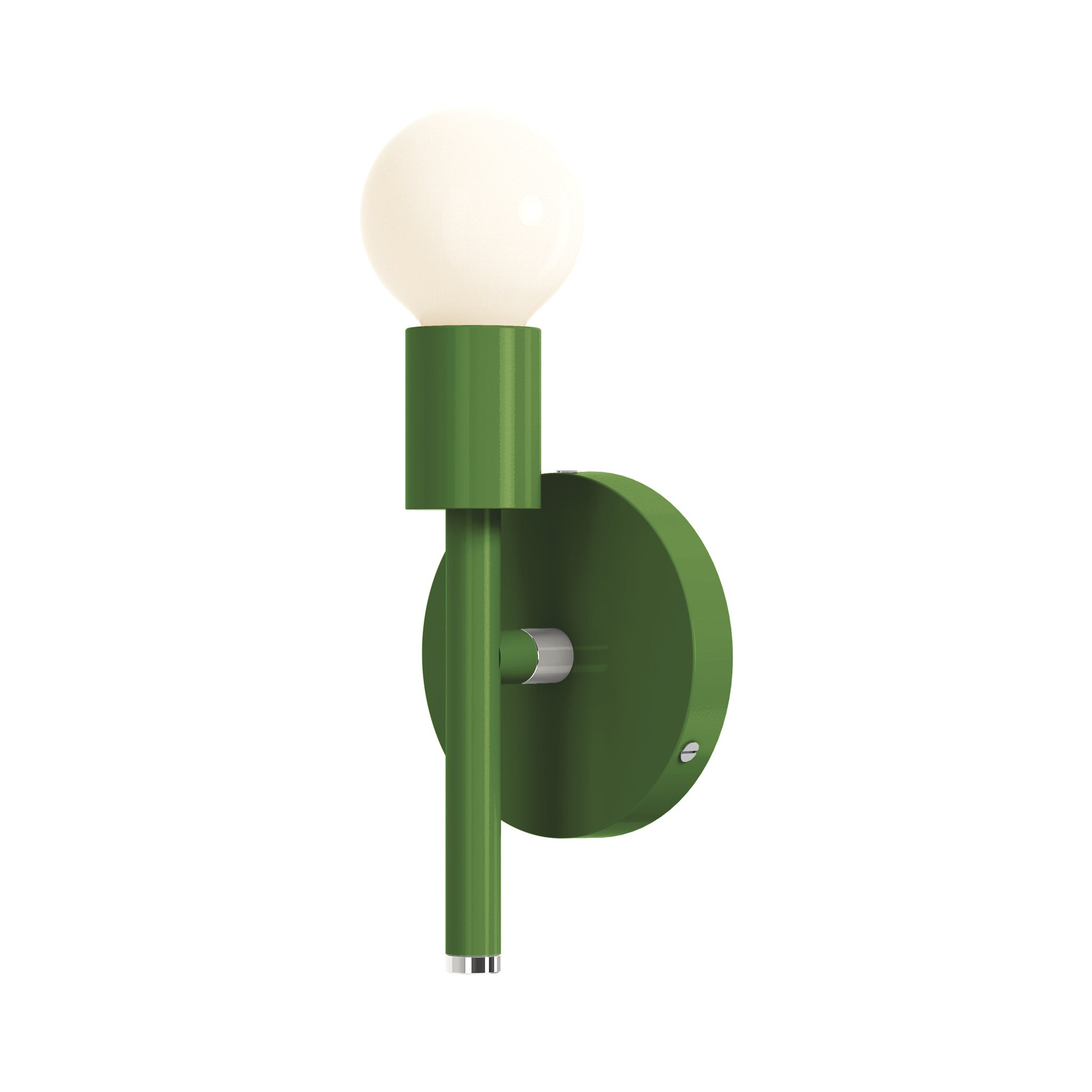 nickel python green color major sconce 9" dutton brown lighting