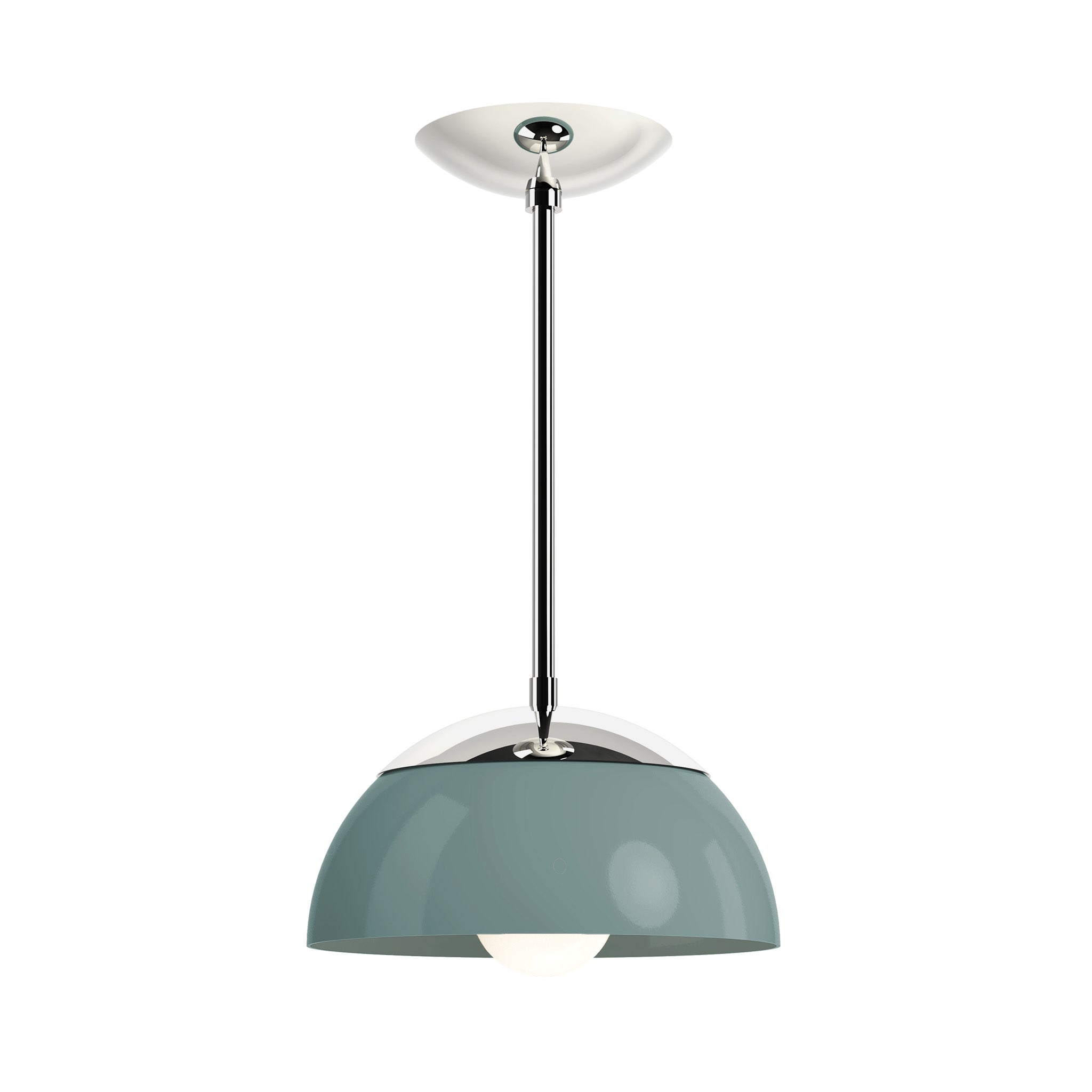 nickel lagoon color cadbury pendant 10" dutton brown lighting 