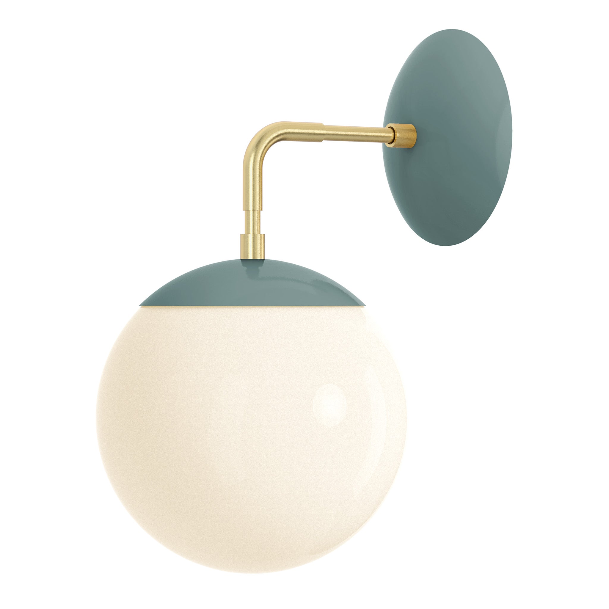 brass lagoon color cap sconce 8" dutton brown lighting