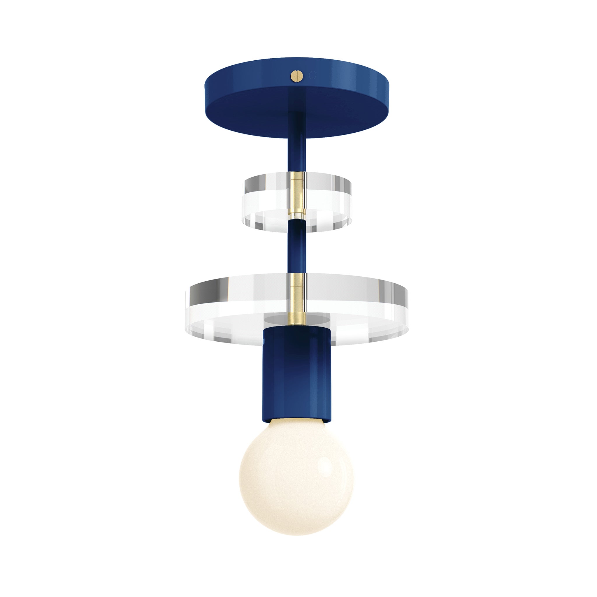 brass cobalt color bling flush mount dutton brown lighting