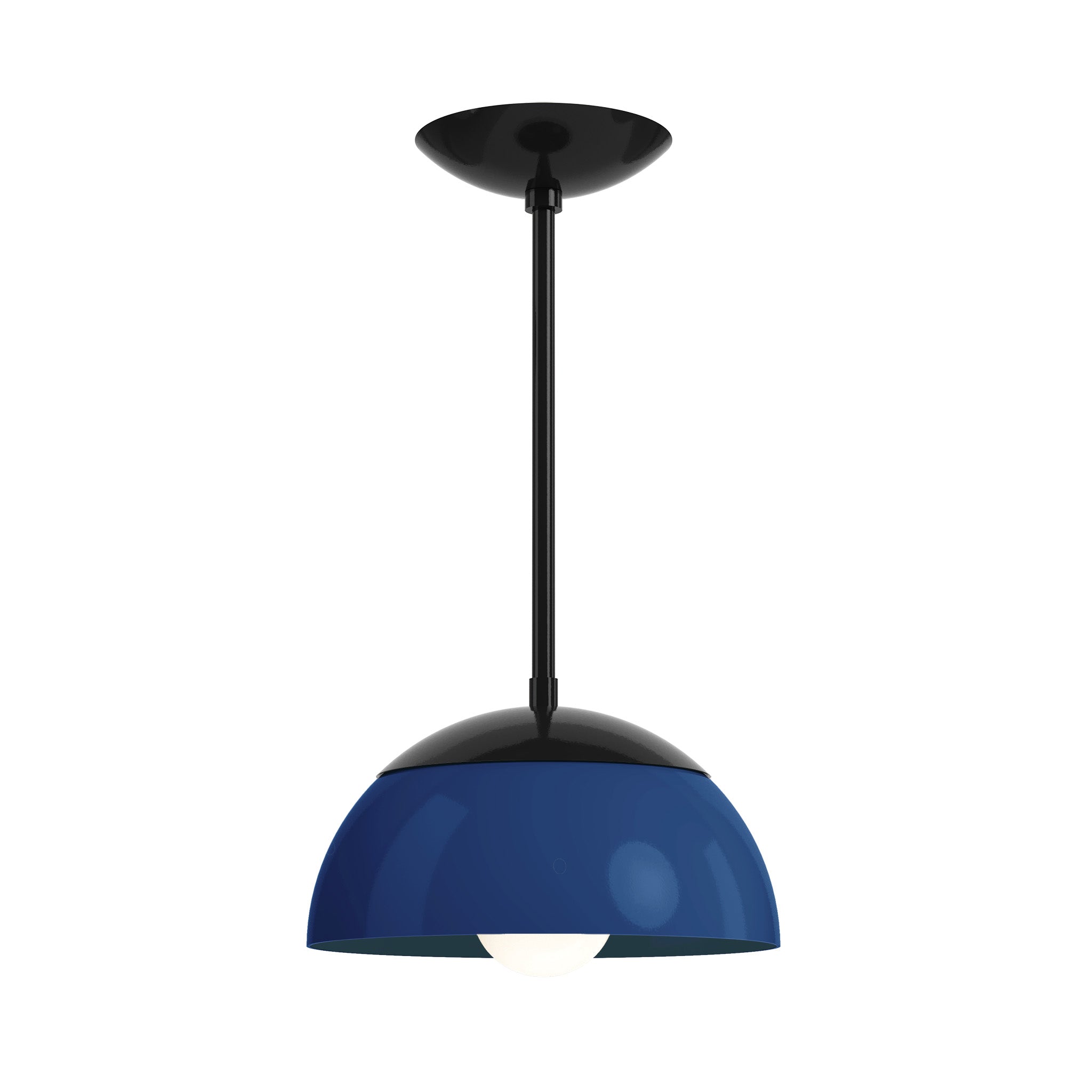 black cobalt color cadbury pendant 10" dutton brown lighting