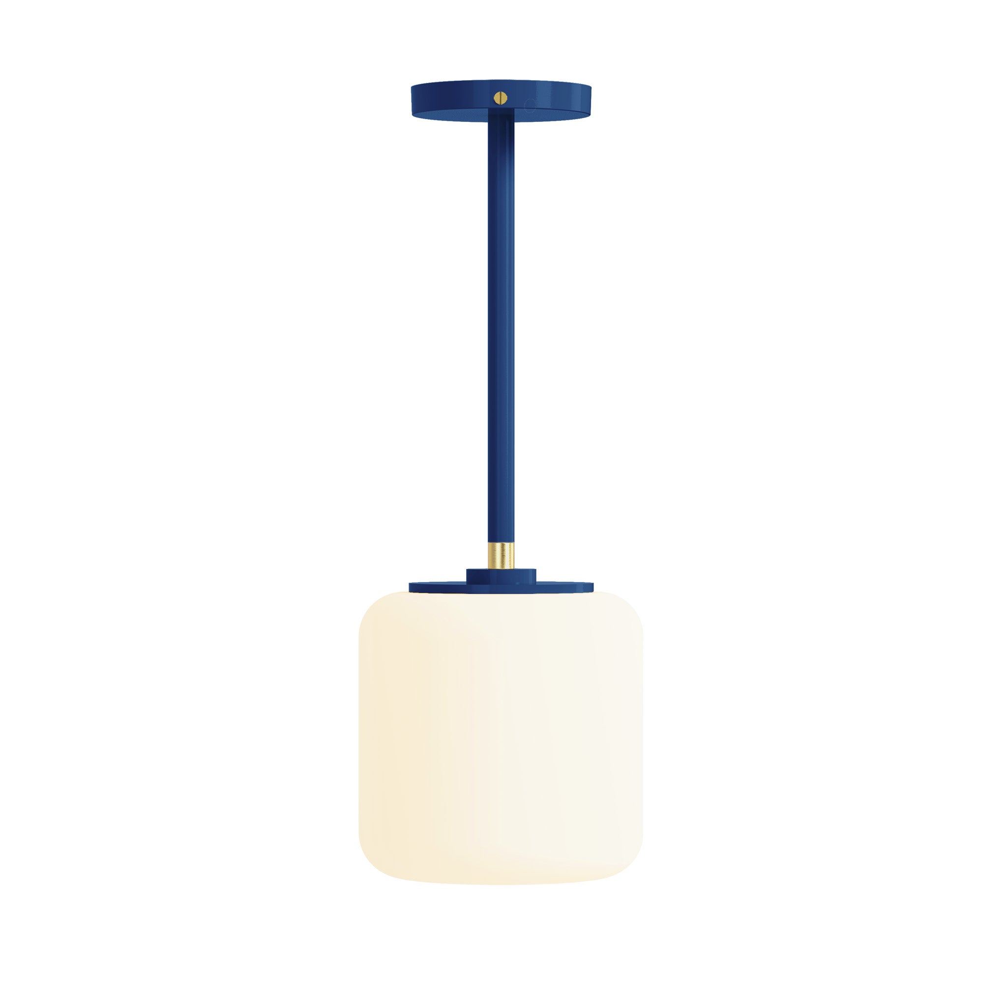 brass and cobalt mino color pendant dutton brown lighting