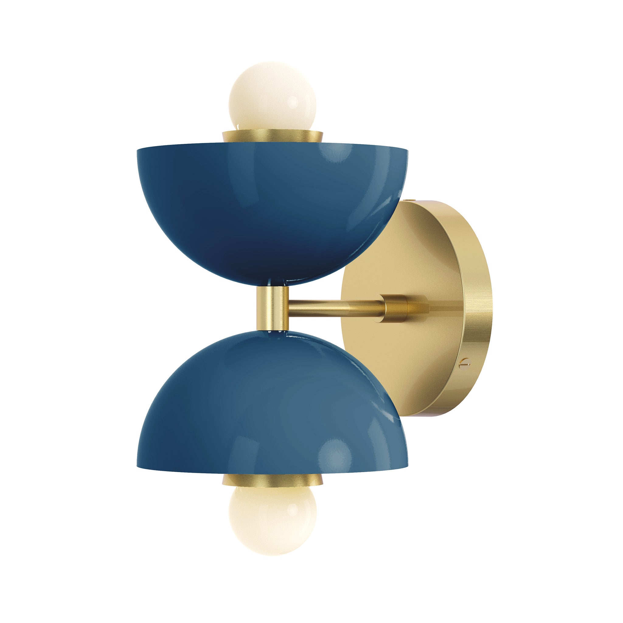 brass slate blue color amigo sconce dutton brown lighting