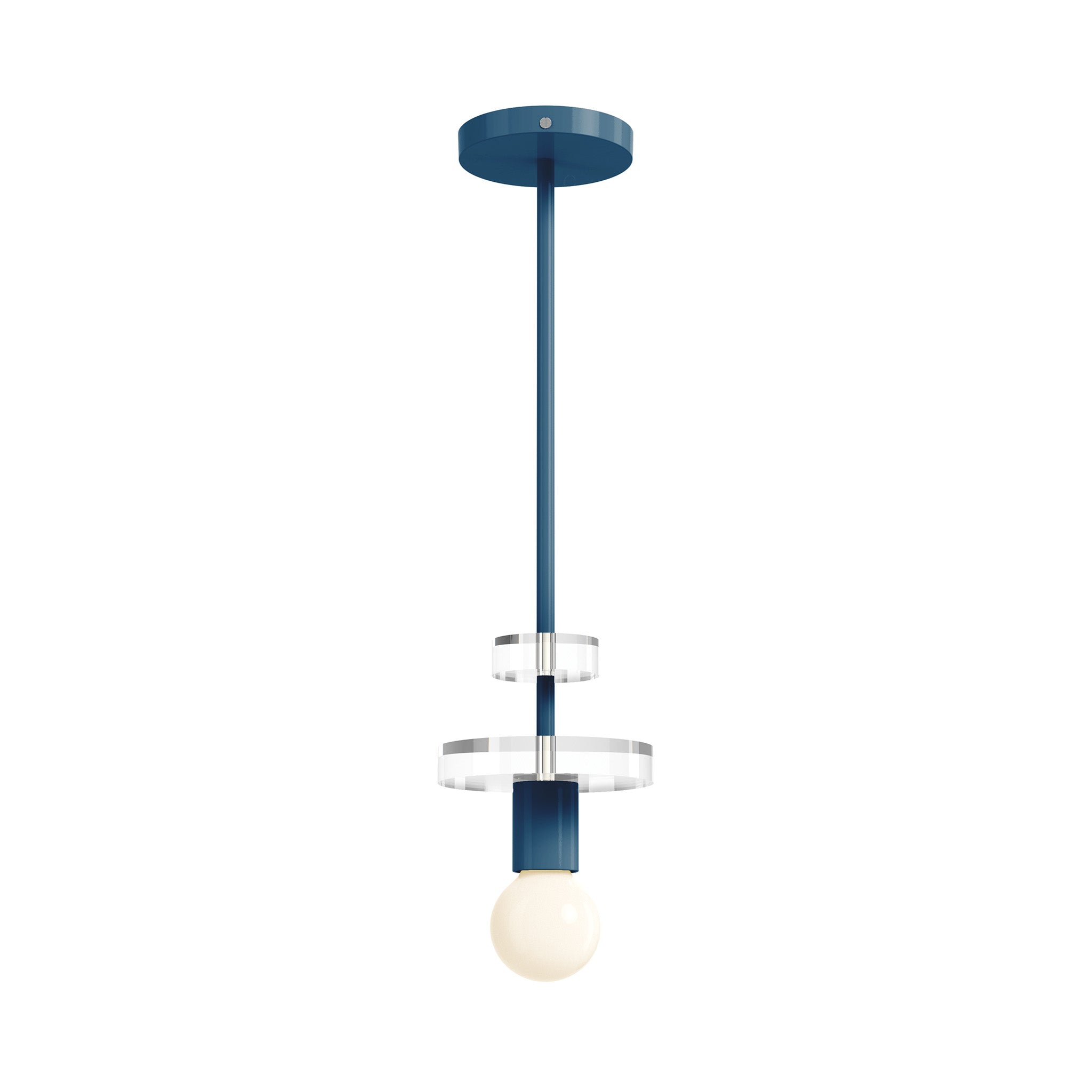 nickel slate blue color bling pendant dutton brown lighting