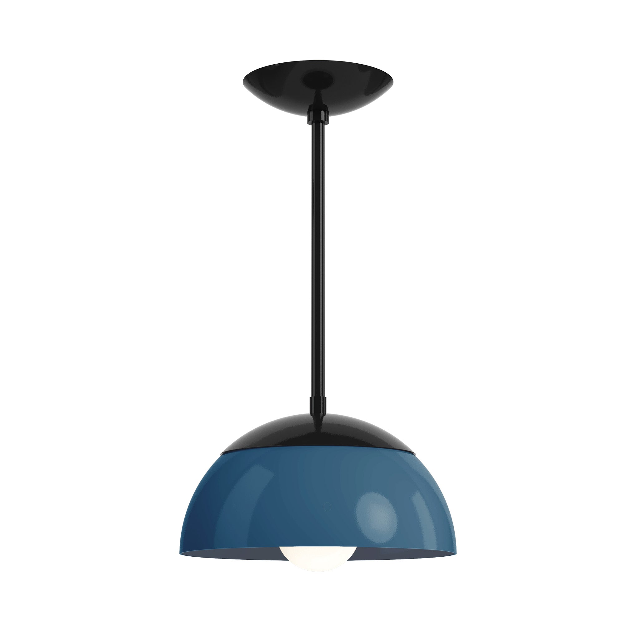 black slate blue color cadbury pendant 10" dutton brown lighting