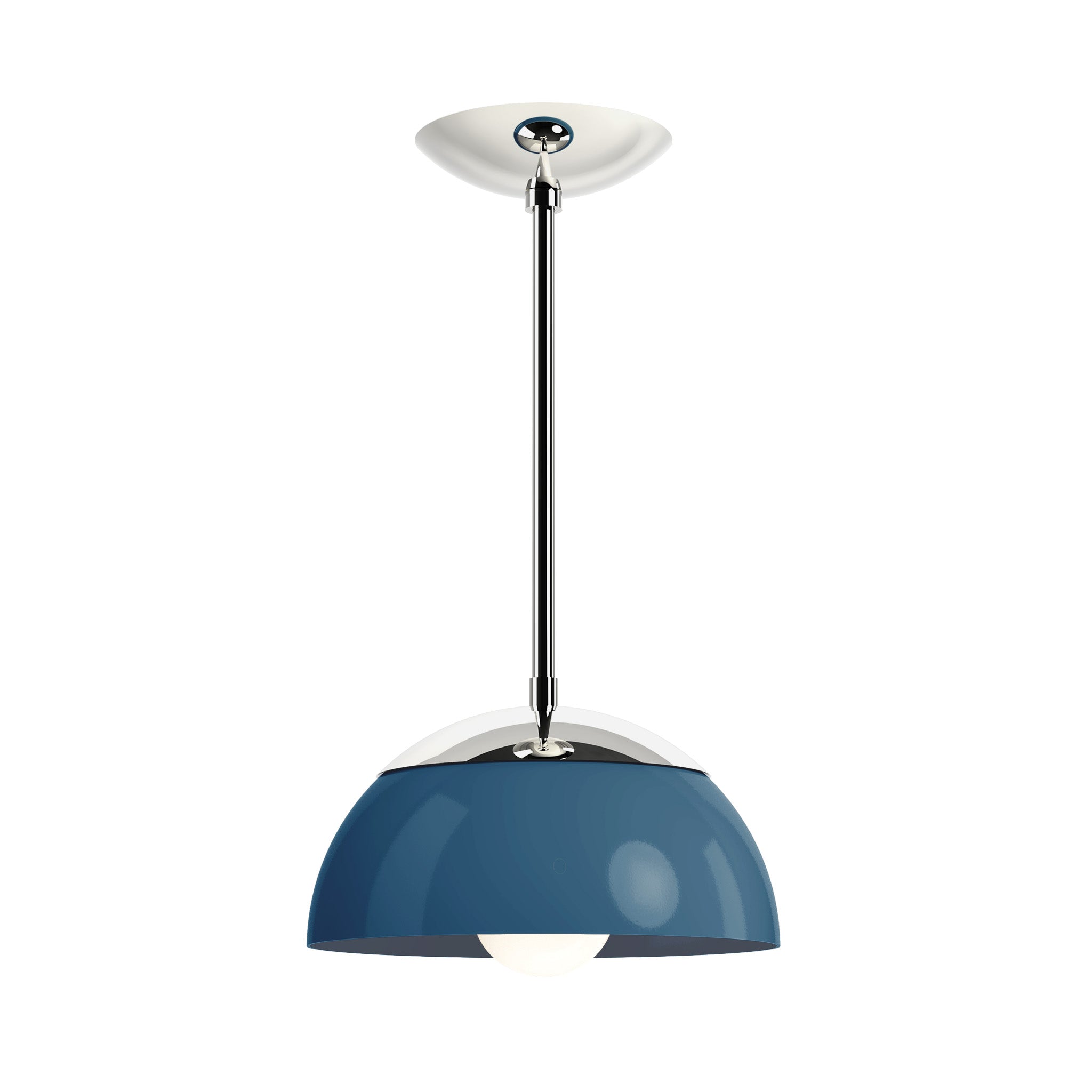 nickel slate blue color cadbury pendant 10" dutton brown lighting 