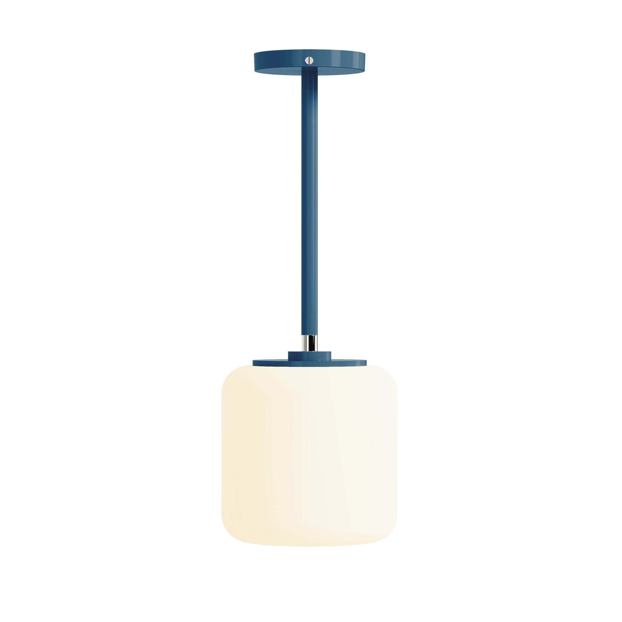 nickel and slate blue mino color pendant dutton brown lighting