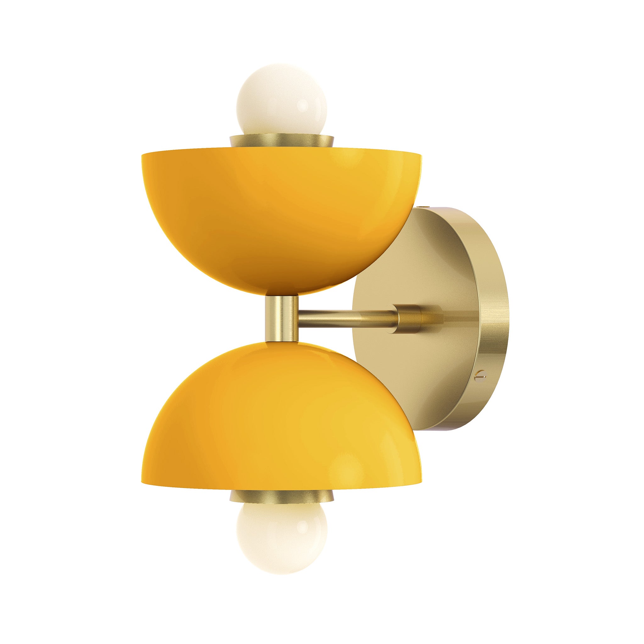 brass ochre color amigo sconce dutton brown lighting