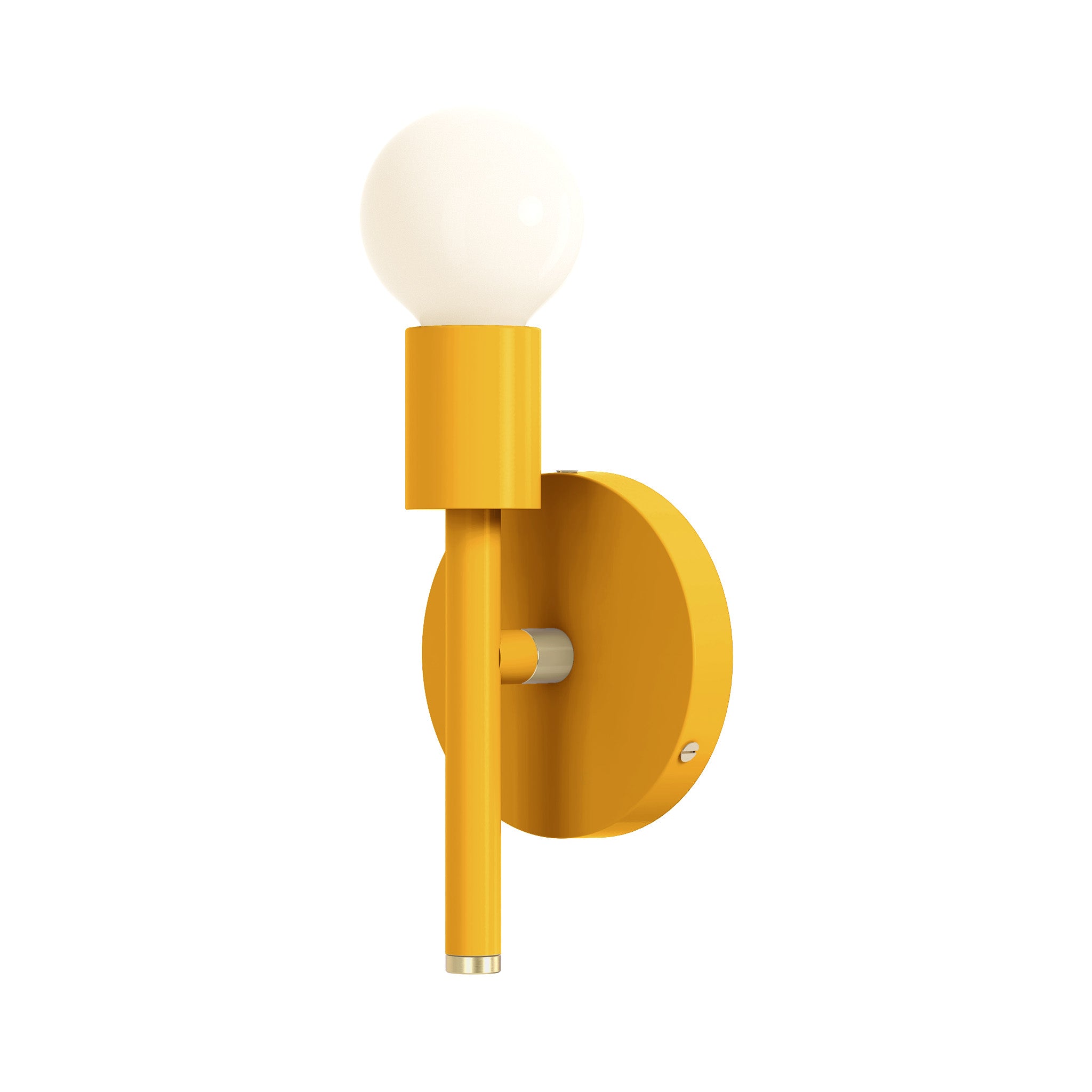 brass ochre color major sconce 9" dutton brown lighting