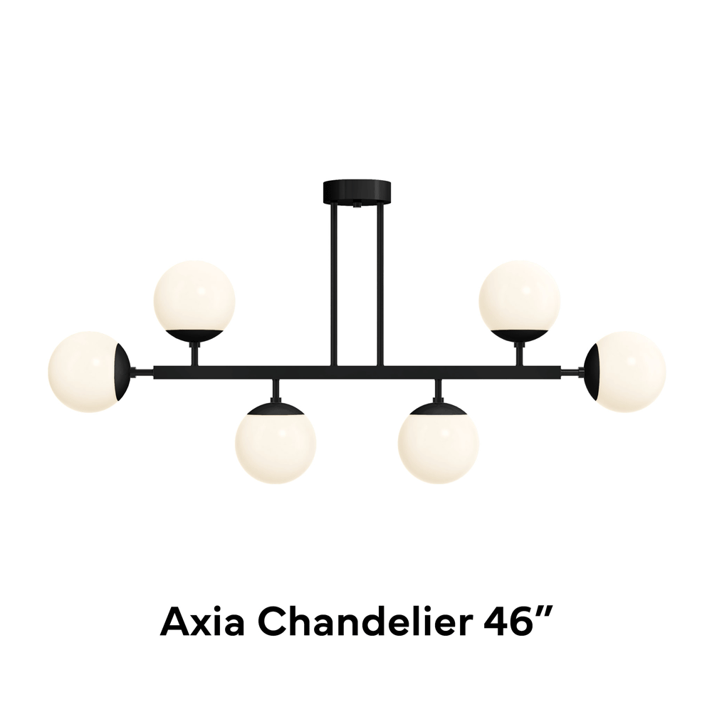 axia and big axia chandelier size comparison 
